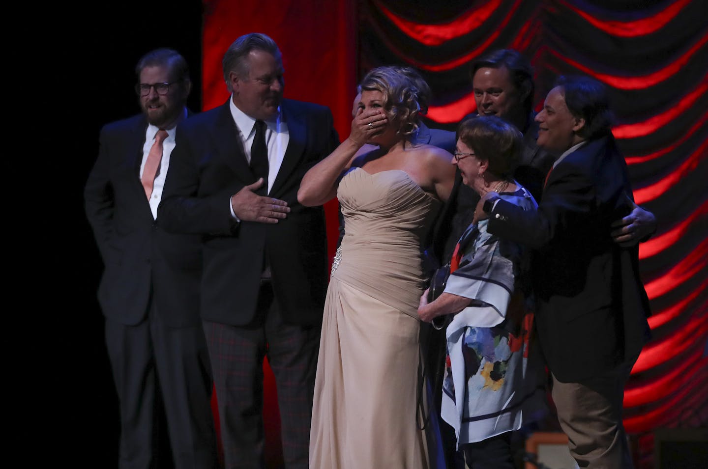 The cast and creators of Glensheen reacted to winning an Overall Excellence award. ] JEFF WHEELER &#xef; jeff.wheeler@startribune.com The annual celebration of the Twin Cities&#xed; Theater Community, the 2016 Ivey Awards, were held Monday night, September 19, 2016 at the Historic State Theatre in Minneapolis.