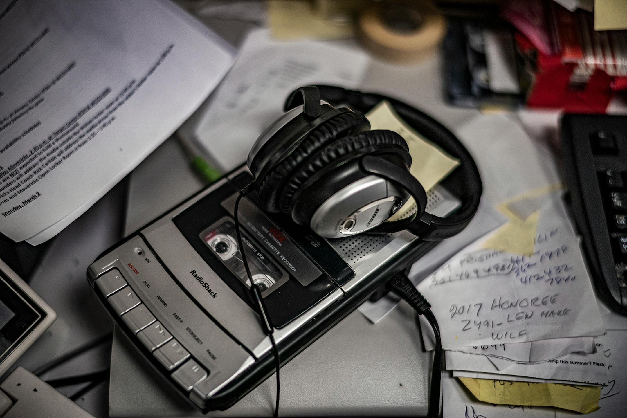 Sports columnist Sid Hartman died at the age of 100. His office is filled with memorabilia and photographs from his storied career.