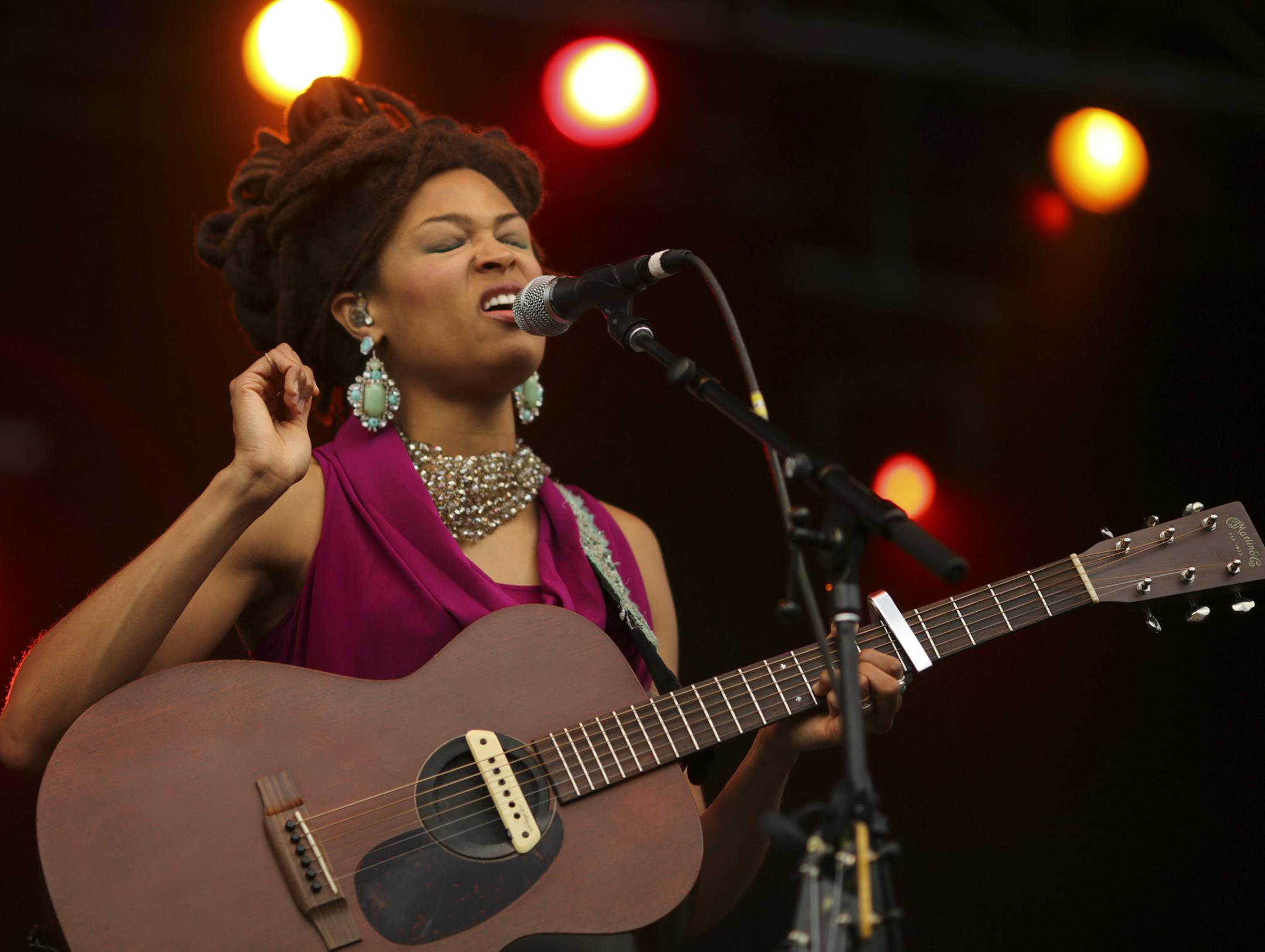 Valerie June opened the second day of Rock the Garden Sunday afternoon. ] JEFF WHEELER ‚Ä¢ jeff.wheeler@startribune.com The 14th annual Rock the Garden music event continued Sunday afternoon, June 22, 2104 on the grounds of the Walker Art Center in Minneapolis.