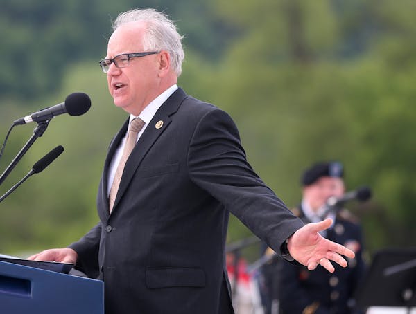 The campaign to replace U.S. Rep. Tim Walz, shown in May, is heating up, with the GOP aiming to win back a Republican-leaning area held by a Democrat 