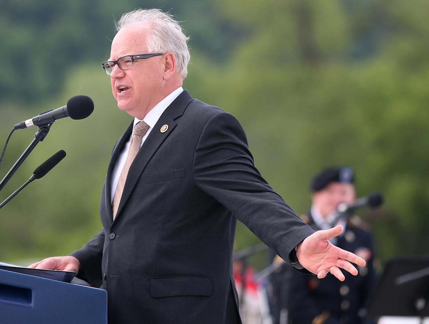 The campaign to replace U.S. Rep. Tim Walz, shown in May, is heating up, with the GOP aiming to win back a Republican-leaning area held by a Democrat for more than a decade.