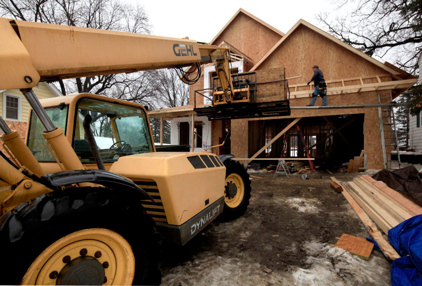 More than 96 percent of Edina's 23,000 housing units are considered unaffordable for a four-person family making $43,000 a year or less. This 2013 photo shows a home under construcation in the Morningside neighborhood.