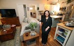 Kathy Fredendall inside her new apartment, built above the garage at the Chanhassen home of her daughter, Cheryl Ayotte, and her husband, Bob.