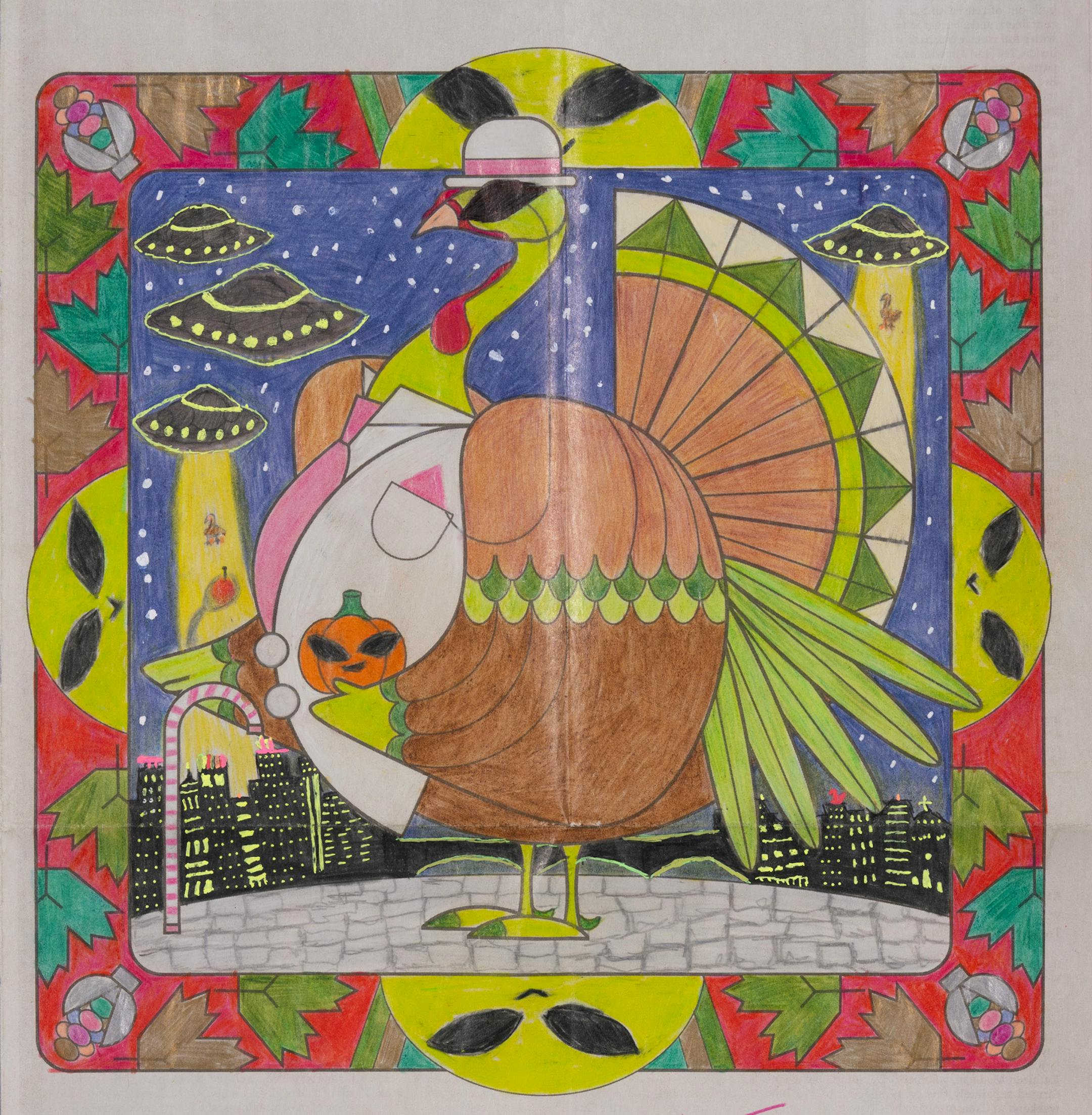 Anna Troupe, 11, of Blaine was the 3rd place winner in the 9-12 age group. The winning entries in the Star Tribune's annual Oh, You Turkey! coloring contest were photographed in the studio on Wednesday, December 14, 2022. ] JEFF WHEELER • jeff.wheeler@startribune.com