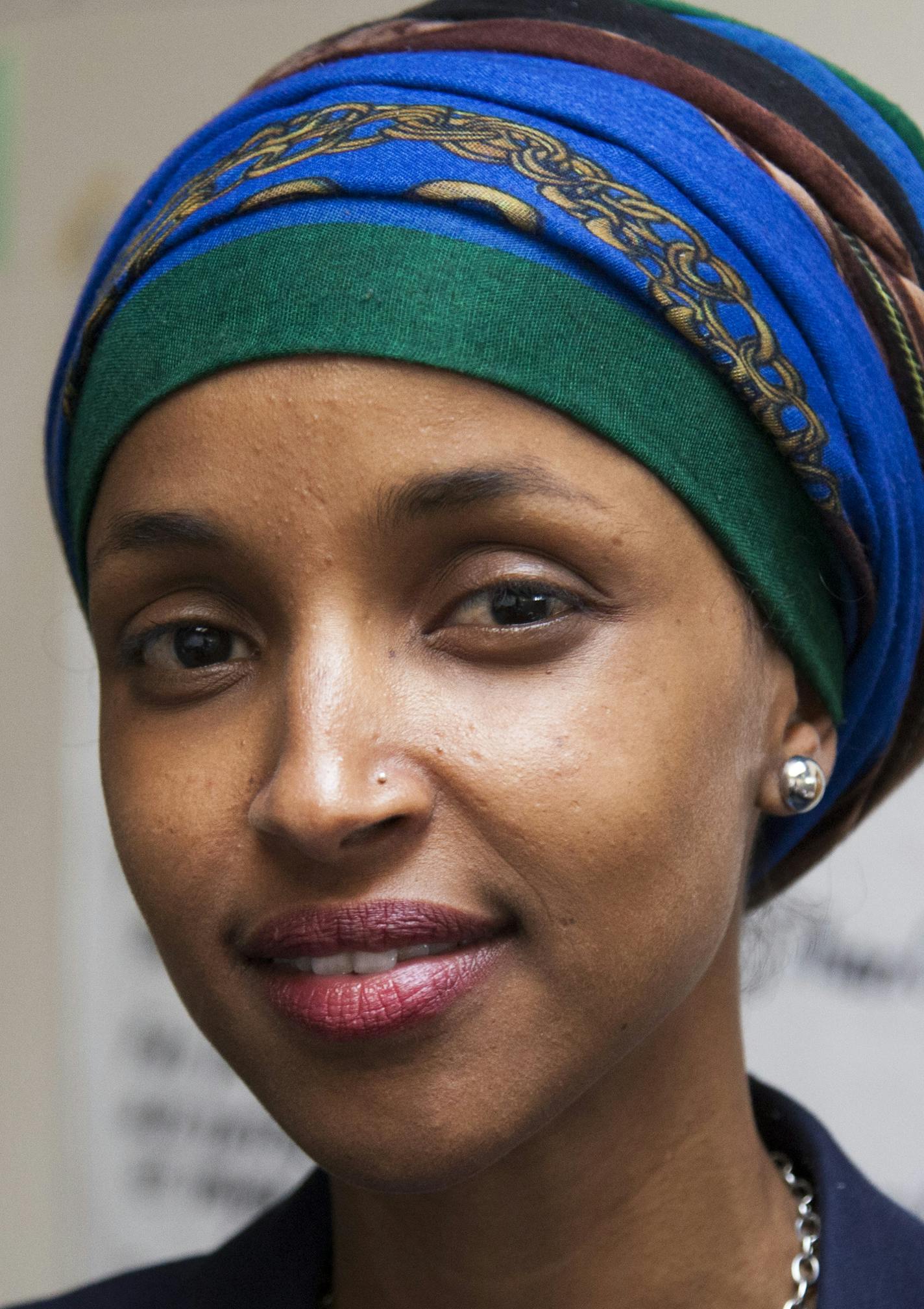 Ilhan Omar posed for a portrait at her Cedar-Riverside campaign headquarters Wednesday, Aug. 10, 2016 ] Mark Vancleave - mark.vancleave@startribune.com * Ilhan Omar won an unlikely electoral battle against longtime Rep. Phyllis Kahn, a longtime feminist and one of the Legislature's most reliably liberal voices.