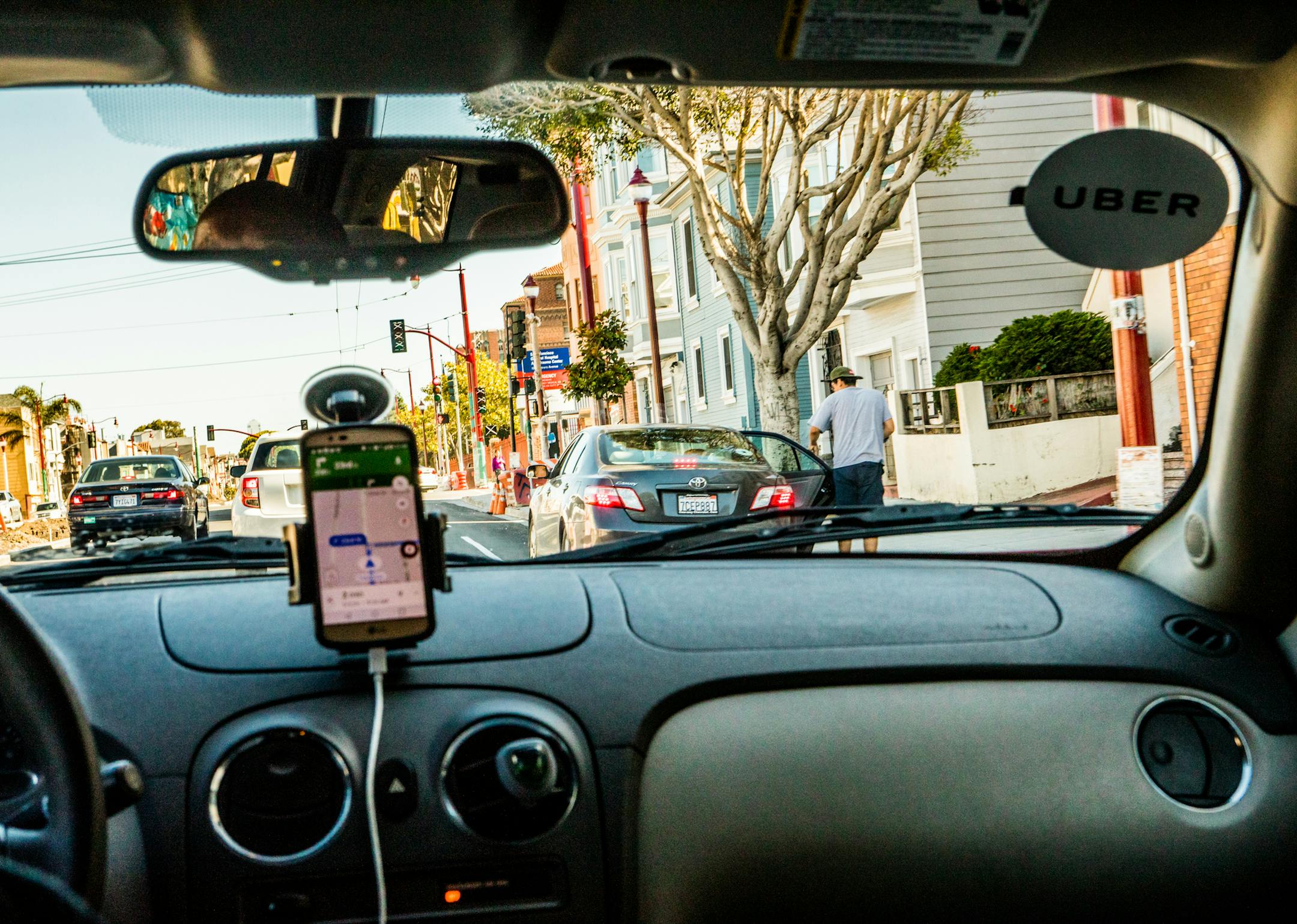 FILE -- An Uber driver pilots his care down a street in San Francisco, May 14, 2017. Uber’s failures this year, including a sexual harassment scandal, have more to do with the company and its work culture than the app many are familiar with. (Christie Hemm Klok/The New York Times)