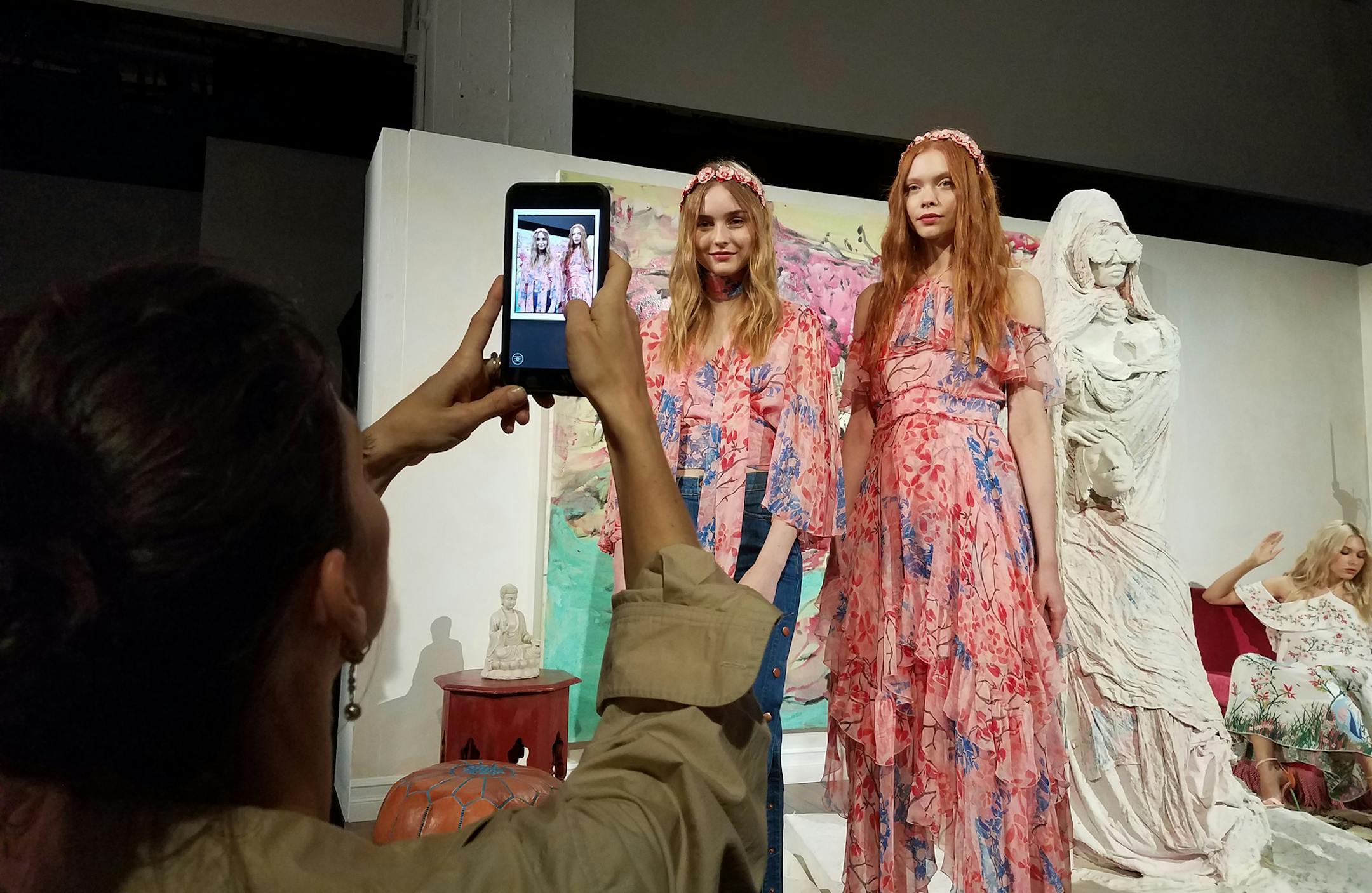 A well-rounded collection should tell a story. For spring 2018, the alice + olivia collection is a celebration of femininity, from soft and flowing dresses to more sensual pieces. The collection was presented Tuesday, Sept. 12, 2017, at Skylight Clarkson Sq. in lower Manhattan as part of New York Fashion Week. (Sara Bauknecht/Pittsburgh Post-Gazette/TNS)