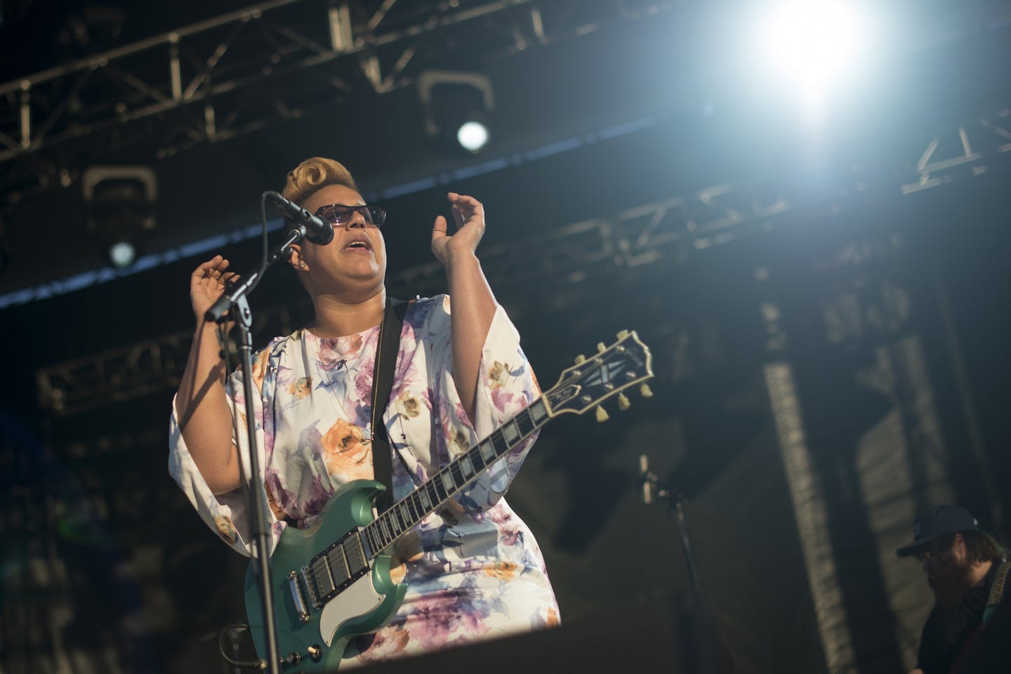 Alabama Shakes lead singer and guitarist Brittany Howard performed Saturday night at Historic Hall's Island. ] Aaron Lavinsky &#x2022; aaron.lavinsky@startribune.com Father John Misty and the Alabama Shakes performed at historic Hall's Island on Saturday, May 30, 2015 in Minneapolis.