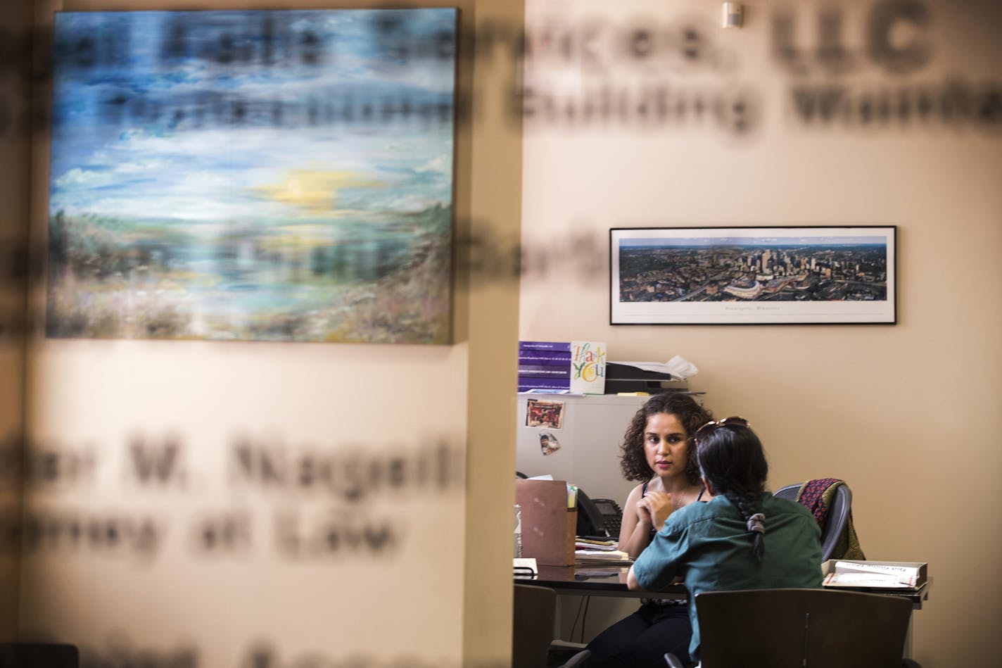 Sonia Rodriguez, a DACA recipient, works as a legal assistant at immigration attorney Graham Ojala-Barbour's office in St. Paul. Rodriguez was brought to the United States from Mexico illegally when she was 6 months old. The Trump administration has announced that it will phase out DACA, an Obama deportation reprieve program for people brought to the United States illegally as children.