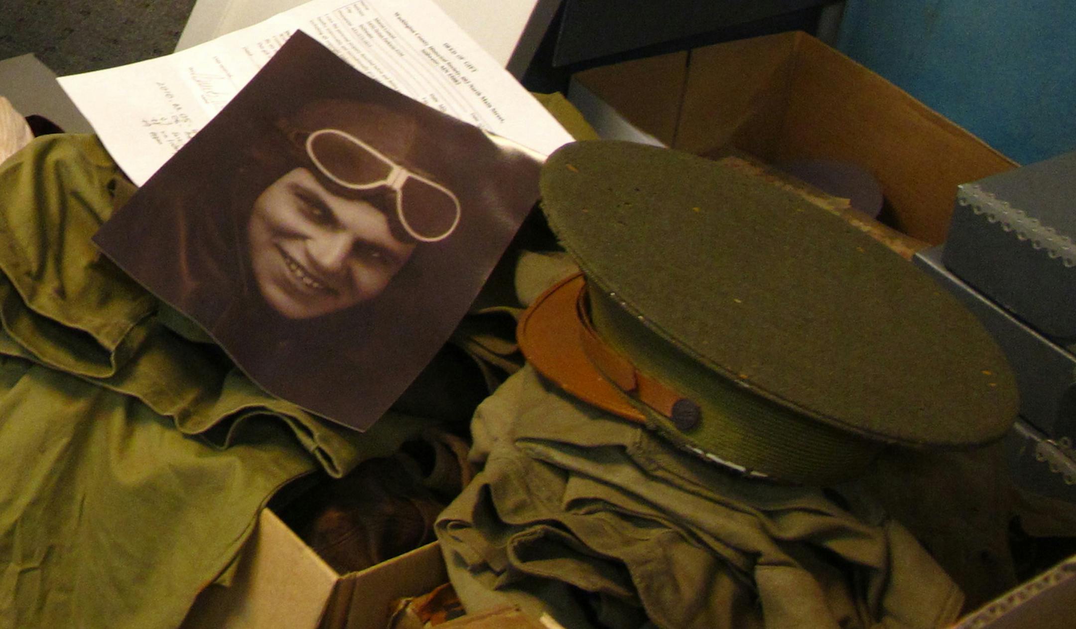 Kevin Giles kgiles@startribune.com Uniforms belonging to Lt. Edwin Osborne Conrad could become part of a military history display someday.