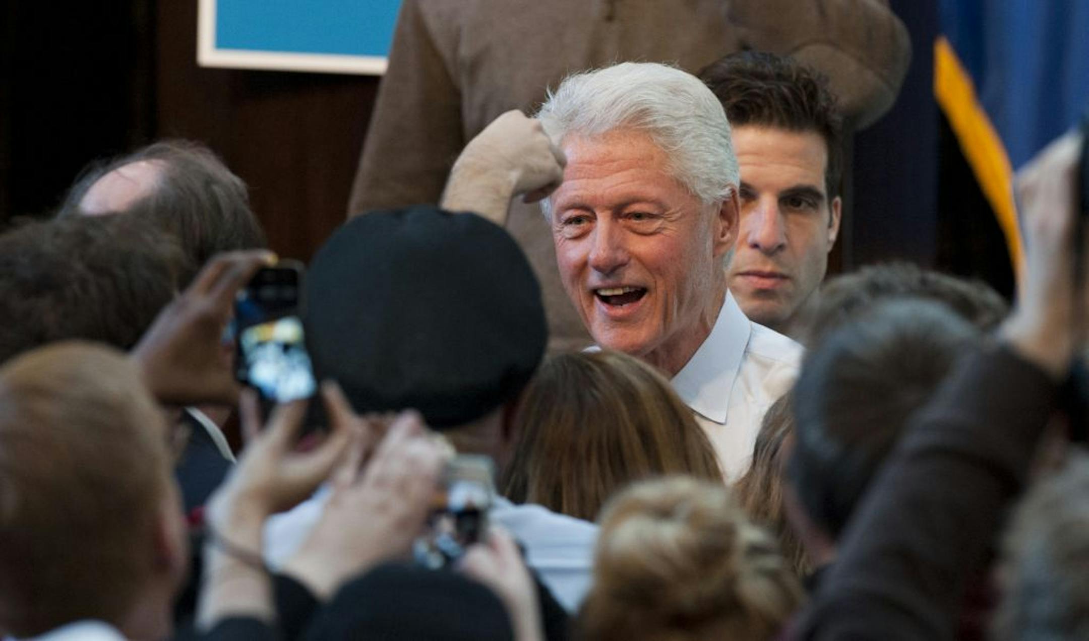 Former President Bill Clinton spoke Tuesday, October 30, 2012 at a rally for President Barack Obama in the University of MInnesota Alumni Center.
