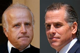 FILE - This combo image shows James Biden, President Joe Biden's brother, Oct. 13, 2011, left, and Hunter Biden, President Joe Biden's son, July 26, 2
