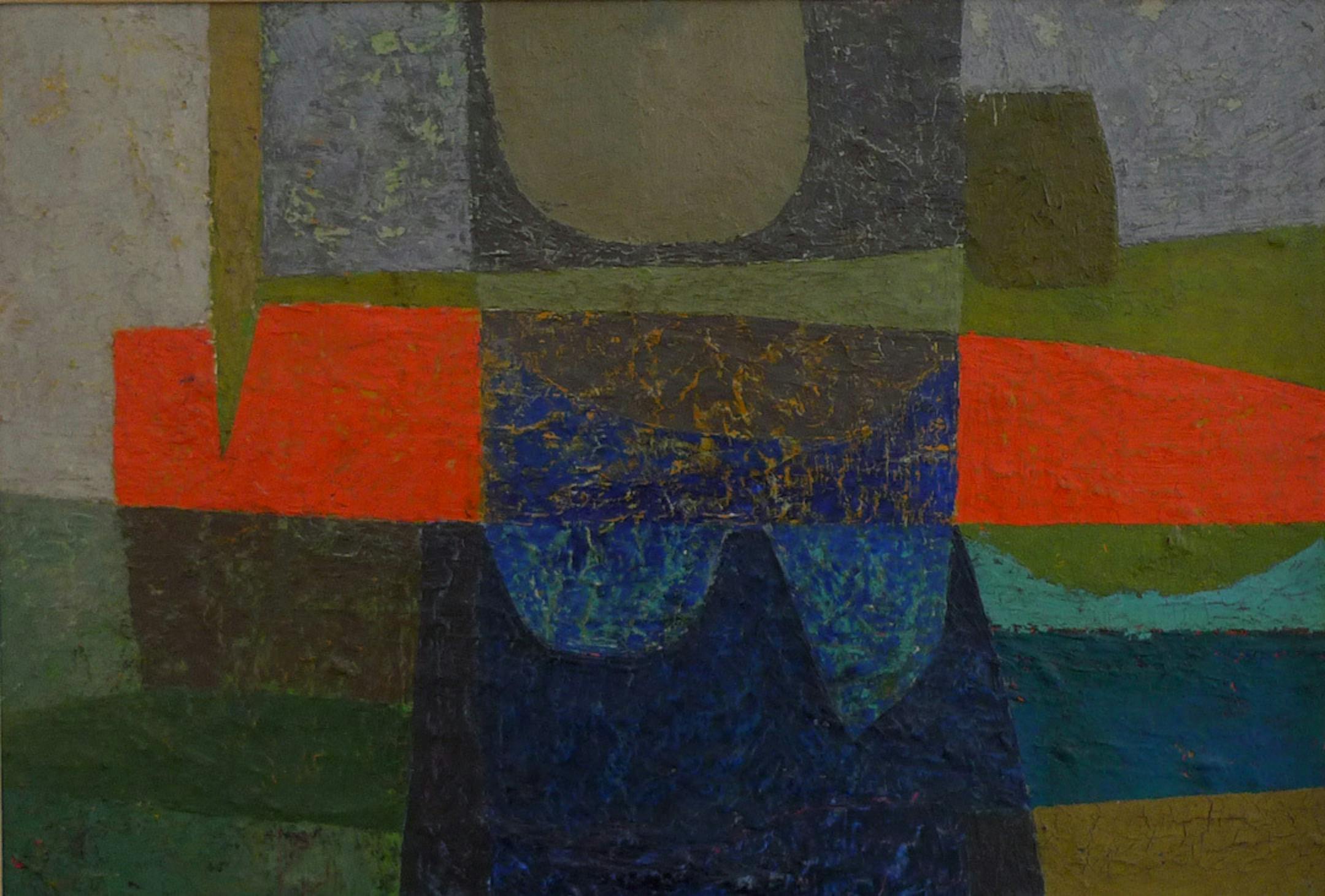 George Morrison ‚ÄúRed Rock‚Äù painting