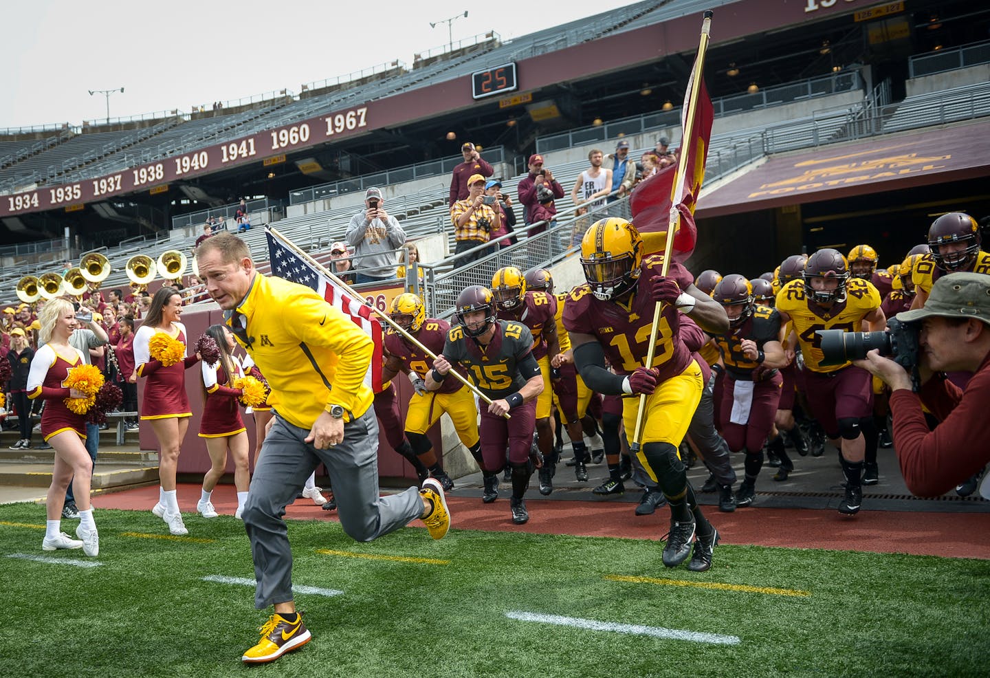 P.J. Fleck has a chance to be 3-0 when he charges into TCF Bank Stadium on Sept. 30 for his first Big Ten game.