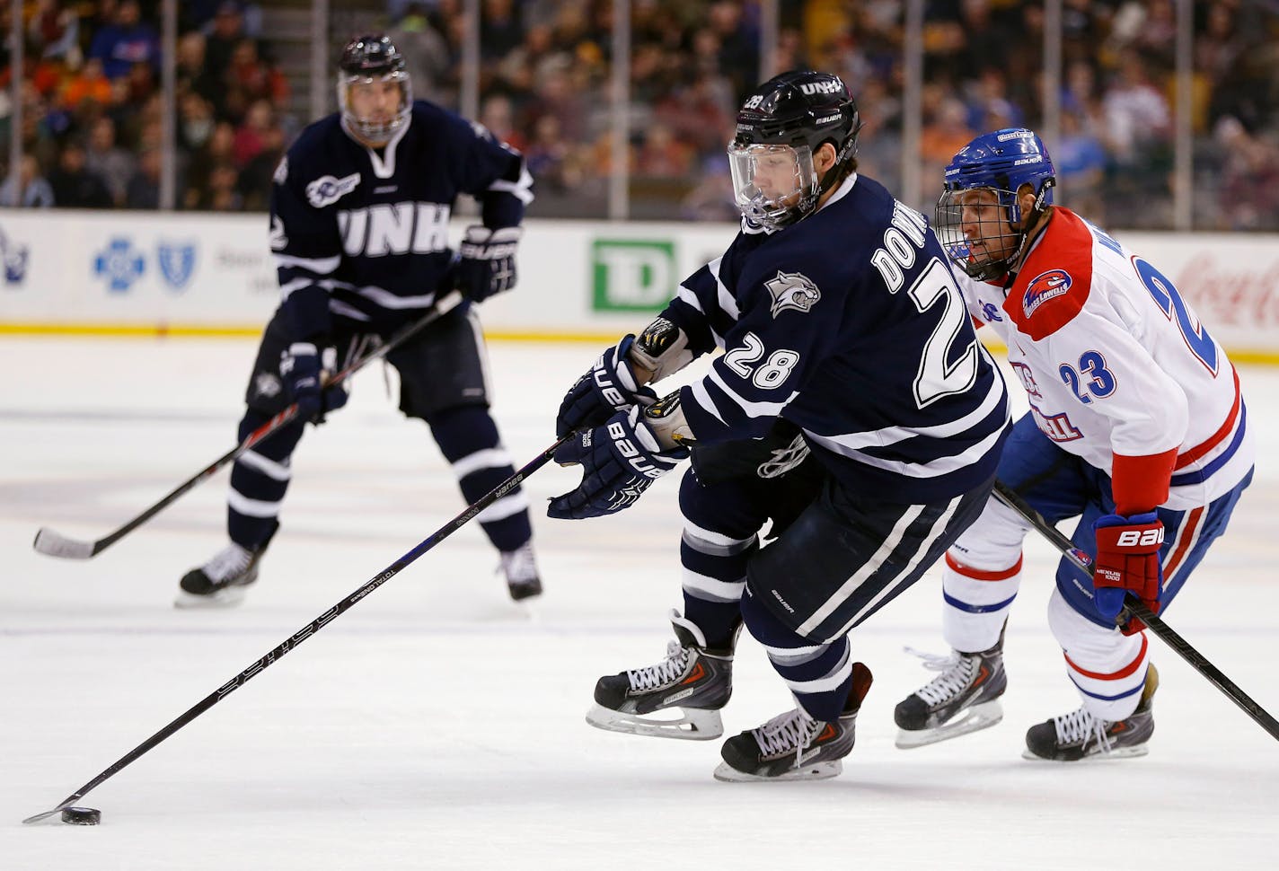 Grayson Downing, playing for New Hampshire in 2014.