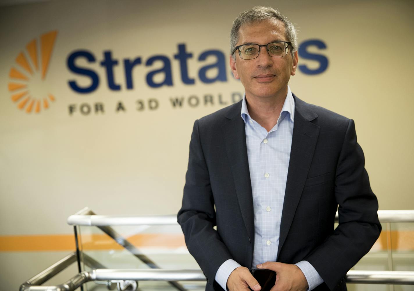 Stratasys CEO Ilan Levin at Stratasys headquarters on August 23, 2016, in Eden Prairie, Minn. ] RENEE JONES SCHNEIDER &#x2022; renee.jones@startribune.com