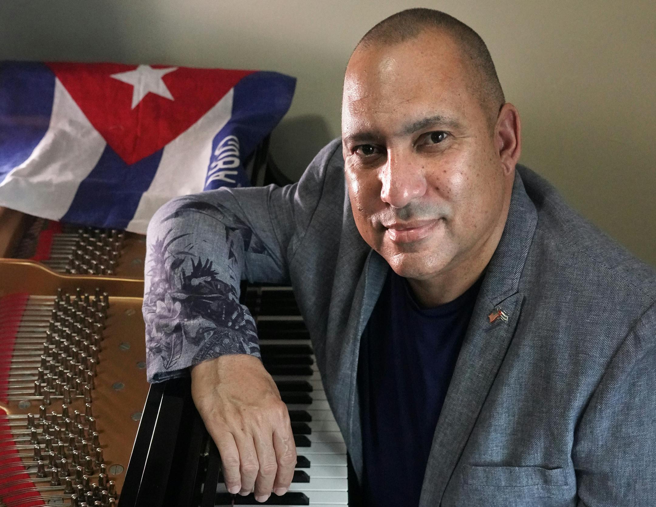 Nachito Herrera, a world-class Cuban American pianist from Twin Cities was at death's door with COVID. brian.peterson@startribune.com White Bear lake, MN Friday, August 14, 2020