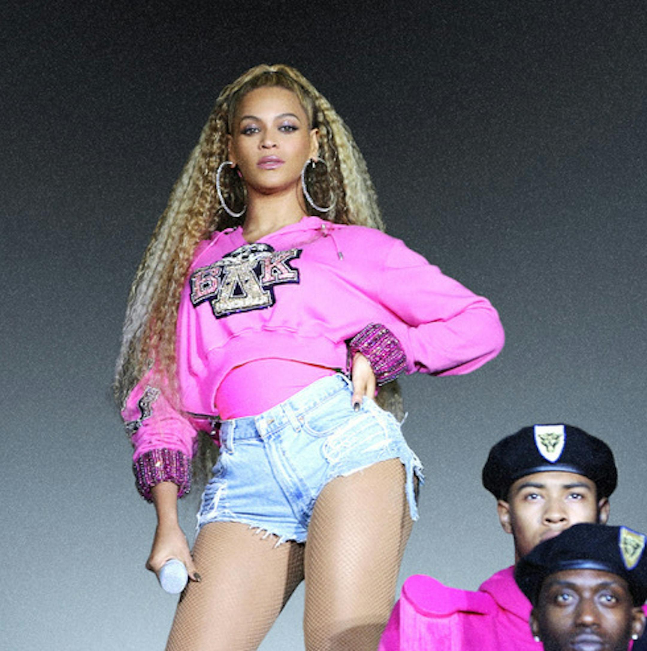 This image released by Netflix shows Beyonce in a scene from her documentary "Homecoming: A Film by Beyoncé." (Parkwood Entertainment/Netflix via AP)