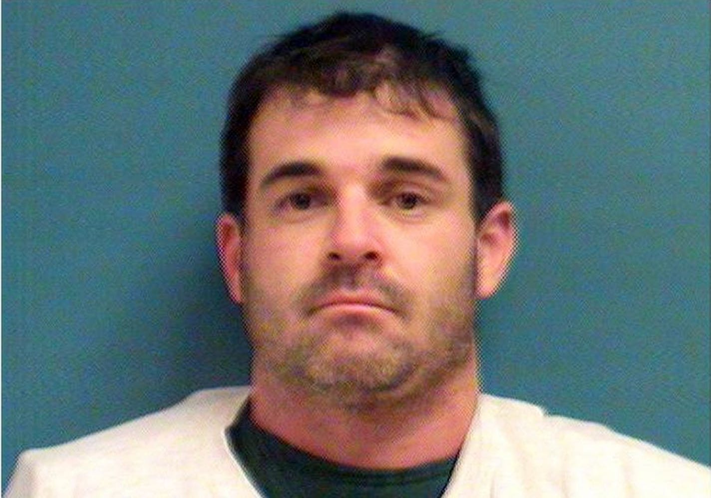 In this photo provided by the Stearns County Sheriff is Larson Ryan, 34, of Cold Spring, Minn. Ryan was arrested at the scene of a shooting Thursday, Nov. 29, 2012 in Cold Spring, Minn., where police officer Tom Decker died in what authorities are calling an ambush killing. The county prosecutor is reviewing the case for charges.