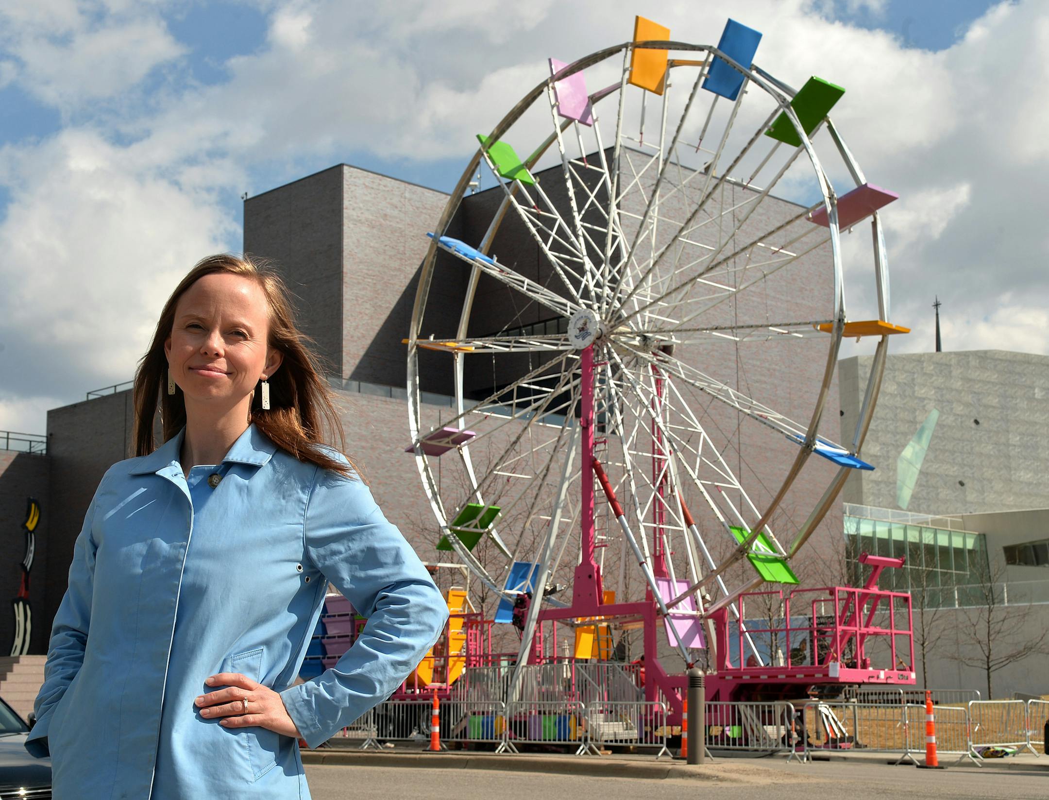 The Walker Art Center's, Kerstin Beyer, plays a monumental part in the large scale exhibitions and events are put together at the Minneapolis art museum. ] (SPECIAL TO THE STAR TRIBUNE/BRE McGEE) **Kerstin Beyer (pronounced "CHESTIN)