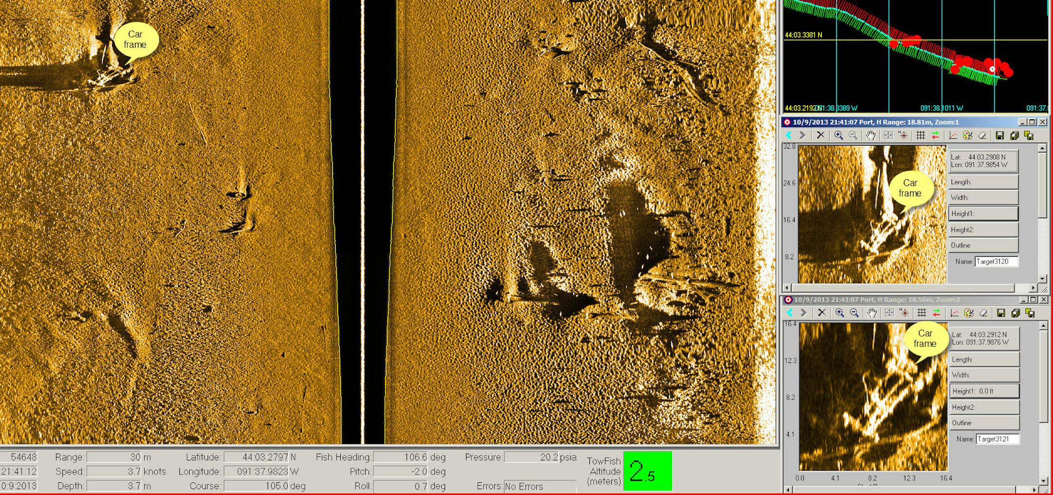 The Model T, which must be at least 86 years old, was first detected on Oct. 9, when the county was getting a demonstration of a side scan sonar device.