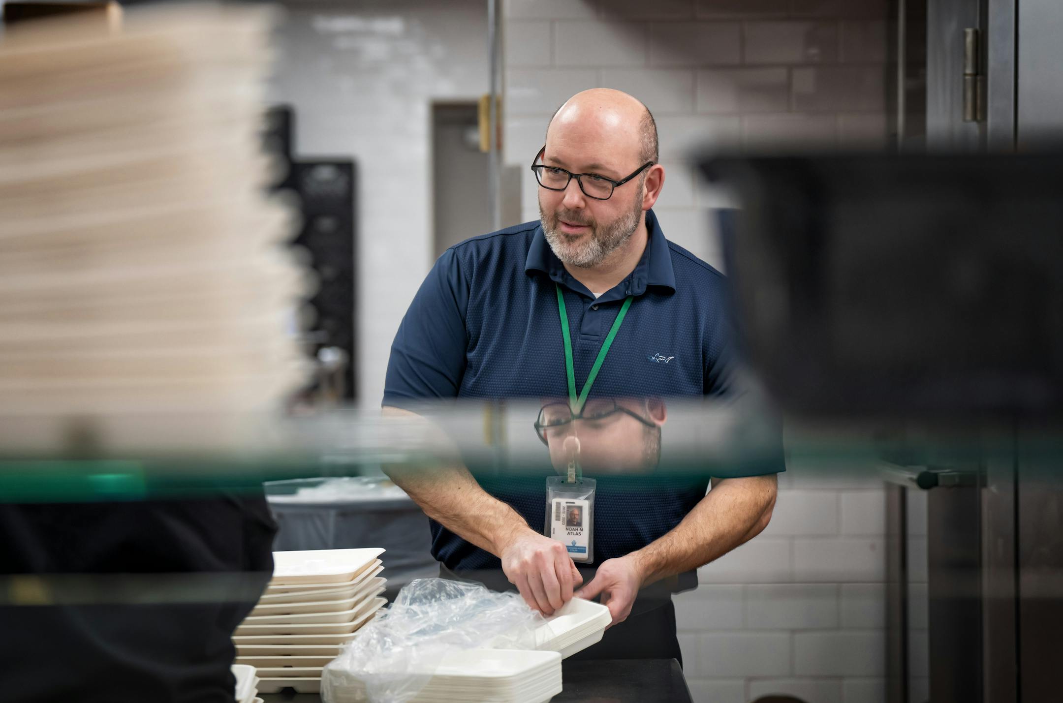 Noah Atlas, child nutrition program director at Anoka-Hennepin Schools visited Champlin-Brooklyn Park Academy.