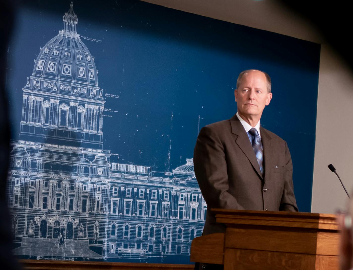 Republican Senate Majority Leader Paul Gazelka took questions from members of the press Monday afternoon, on the last day of session. ] GLEN STUBBE &#x2022; glen.stubbe@startribune.com Monday, May 20, 2019