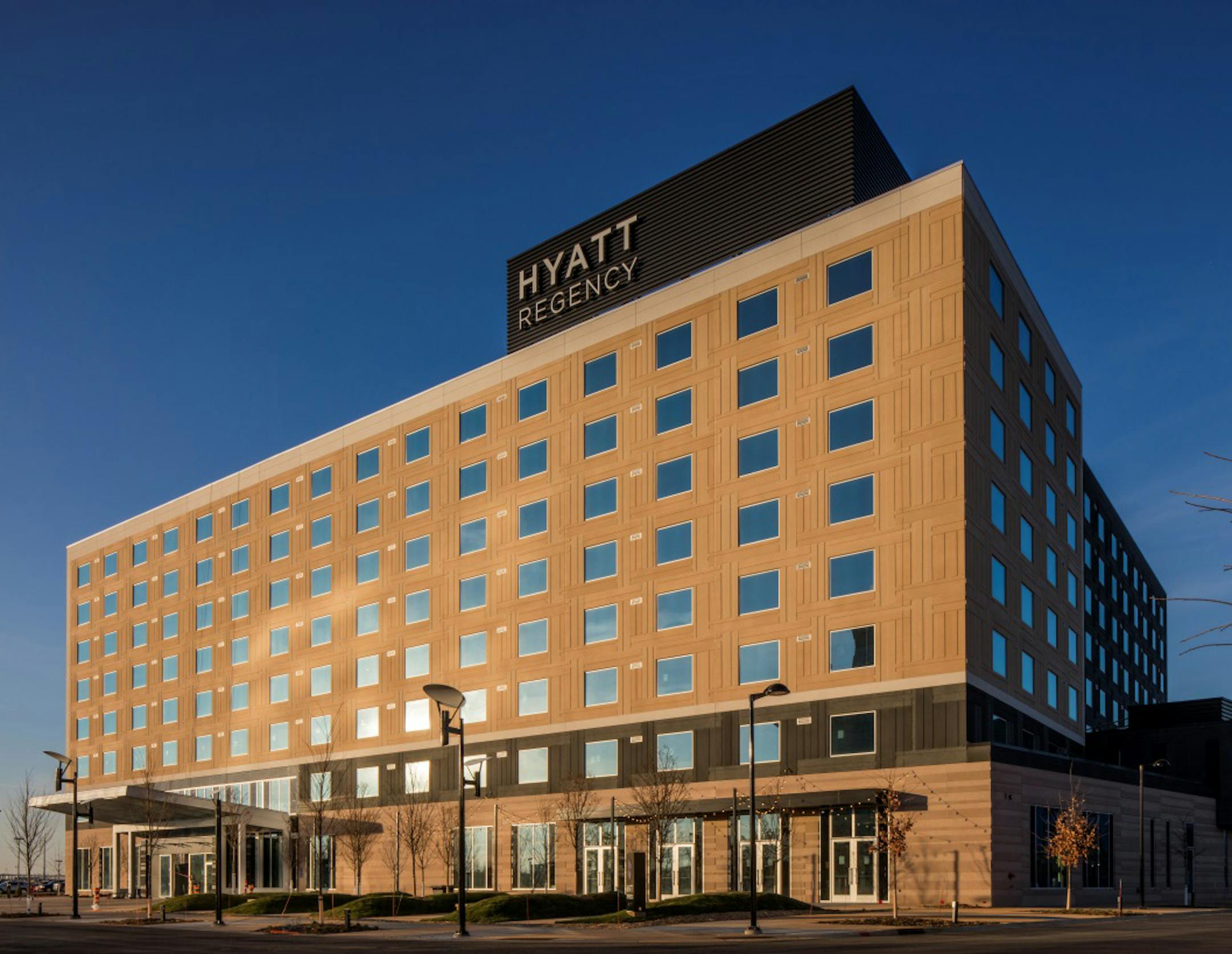 The new Hyatt Regency hotel opened in February.