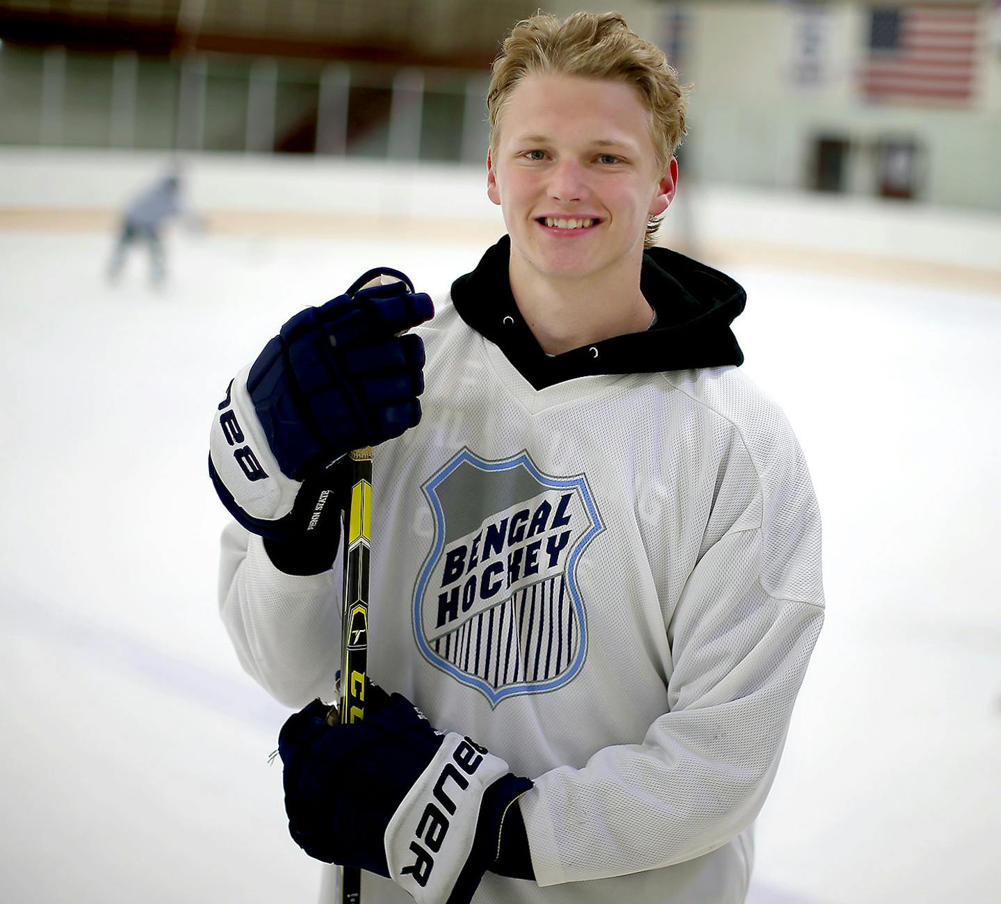 NHL draft prospect Riley Tufte of Blaine worked out with young kids at the Fogarty Arena, Tuesday, June 21, 2016 in Blaine, MN. ] (ELIZABETH FLORES/STAR TRIBUNE) ELIZABETH FLORES &#x2022; eflores@startribune.com