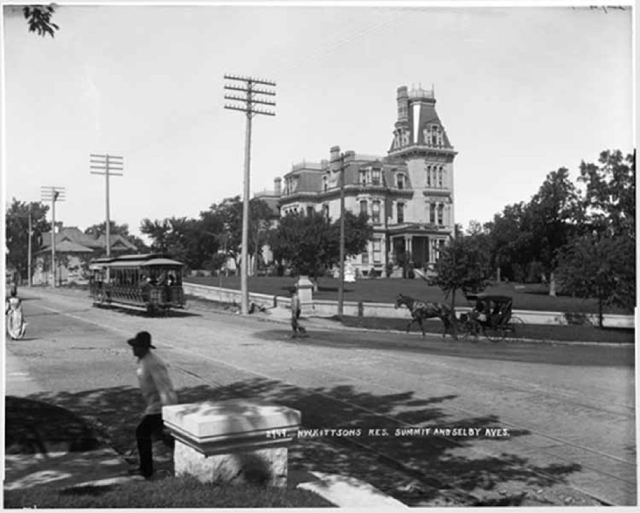 The Norman Kittson house was demolished to make way for the St. Paul Cathedral.