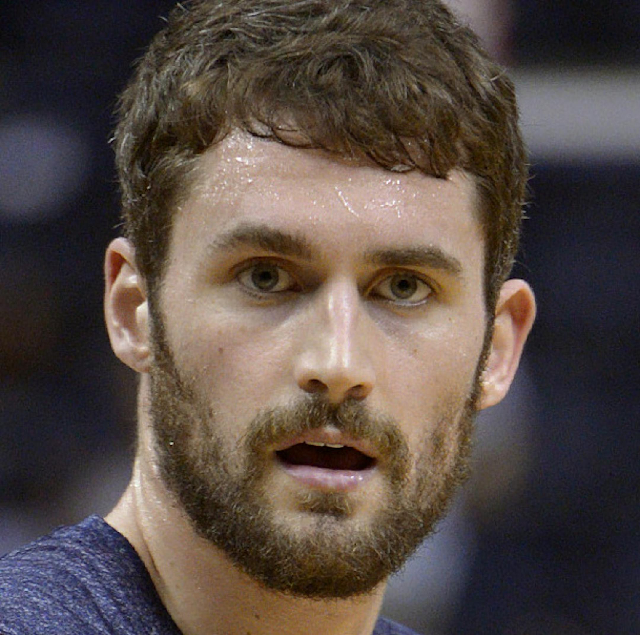 Cleveland Cavaliers forward Kevin Love warms up before an NBA basketball game against the Memphis Grizzlies Wednesday, March 25, 2015, in Memphis, Tenn. (AP Photo/Brandon Dill) ORG XMIT: TNBD