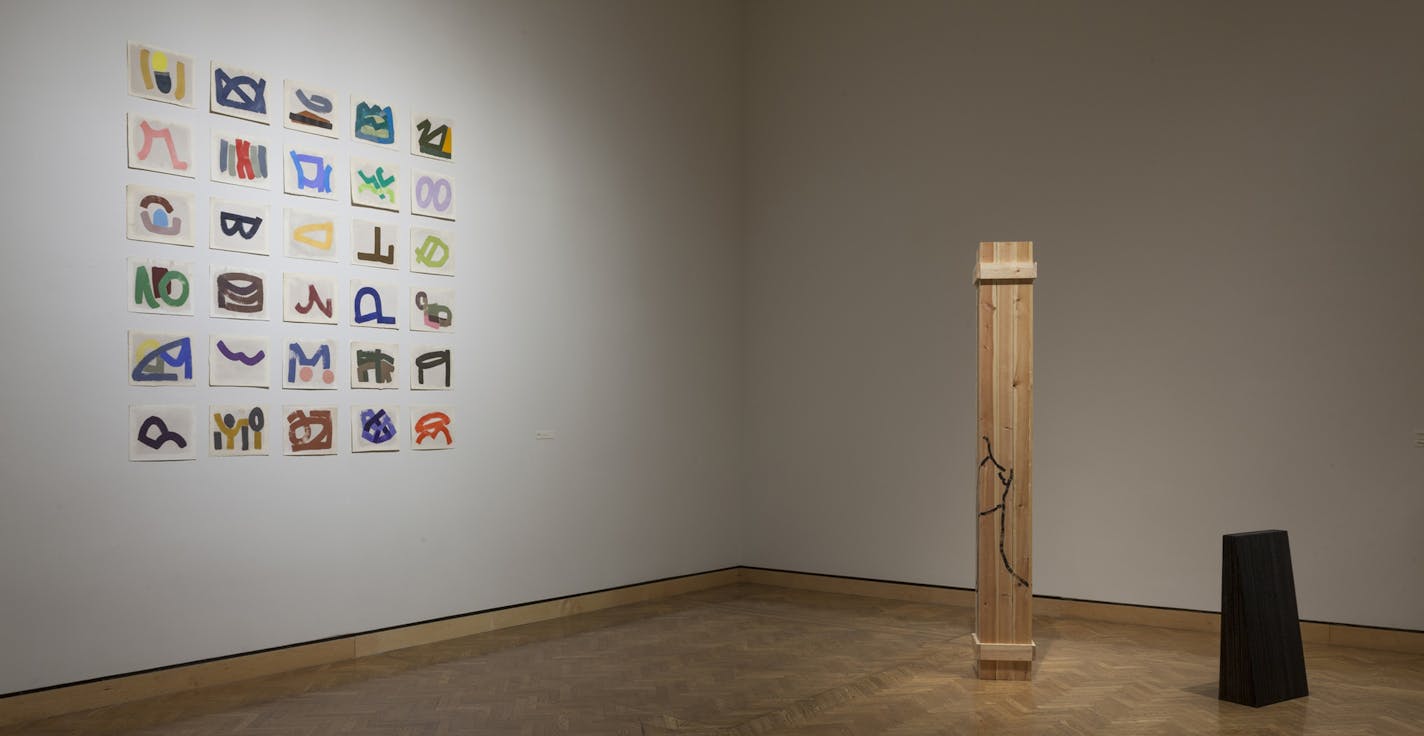 Installation views of the MAEP exhibition "Jennifer Nevitt: Sans Terre"; 16 November 2017 - 18 February 2018; US Bank Gallery; gallery 257; organized by Minnesota Artists Exhibition Program and Minneapolis Institute of Art