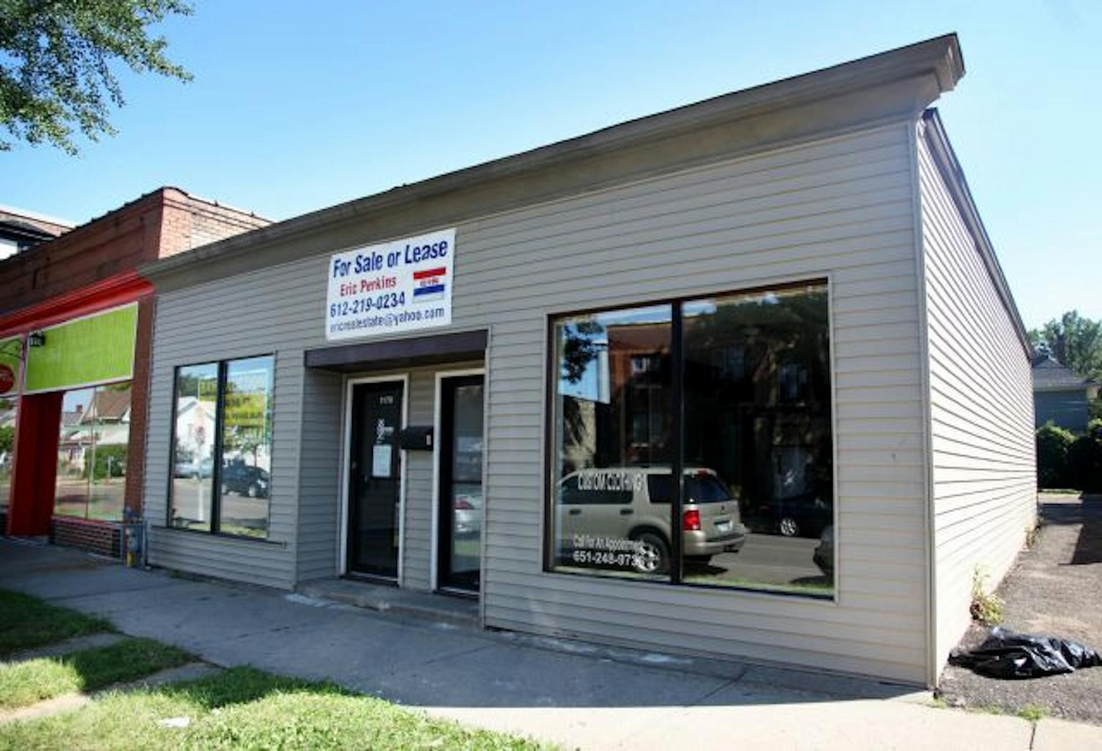 KleinBank in Chaska is putting this building on Selby Avenue in St. Paul and about 80 other repossessed commercial properties up for auction online. The sealed-bid auction runs until Sept. 30.