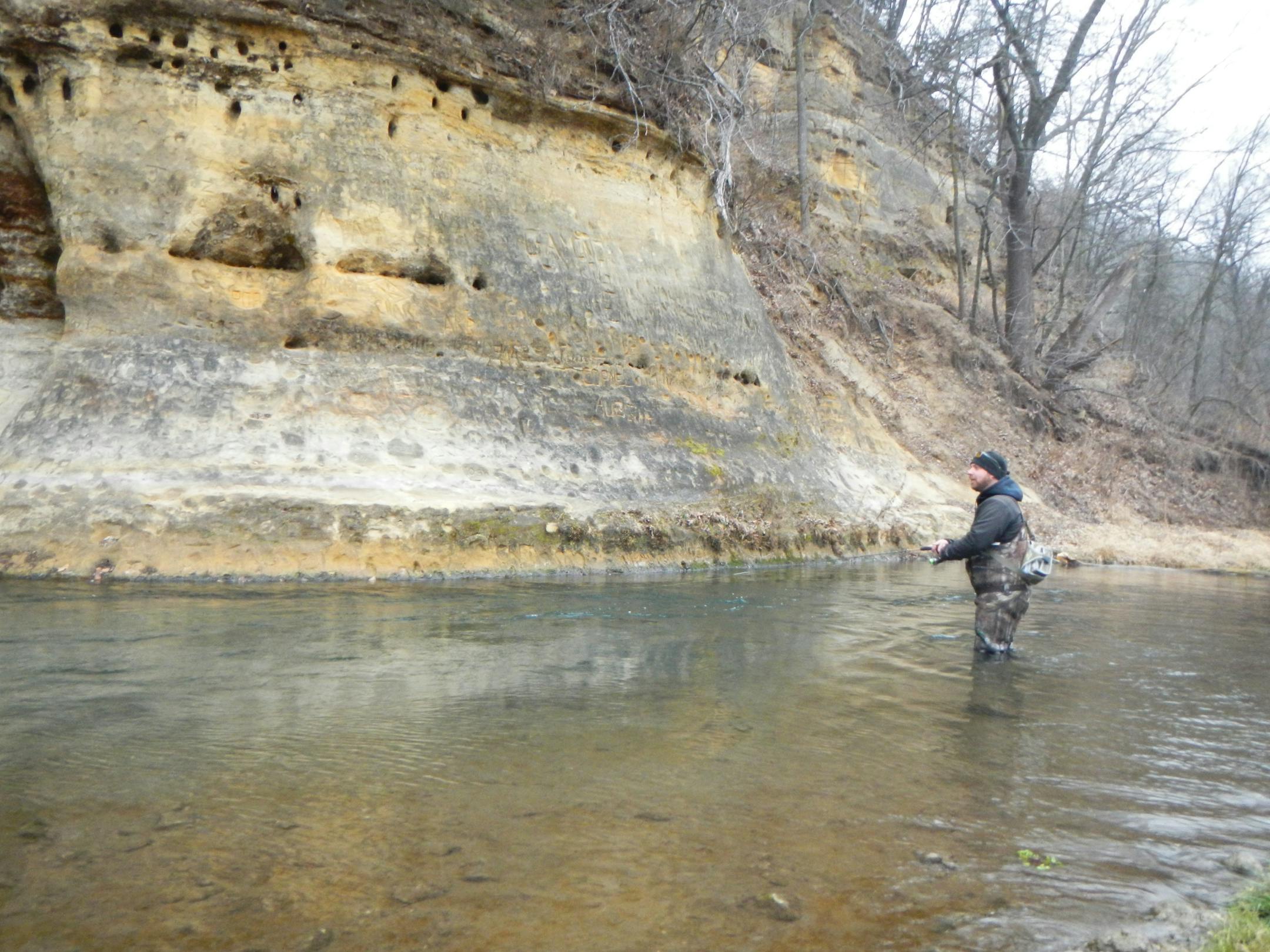 Whitewater State Park is one of three parks in the southeast that are open year-round for trout fishing.