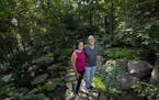 Cindy and Mike Colson in their Chanhassen garden.