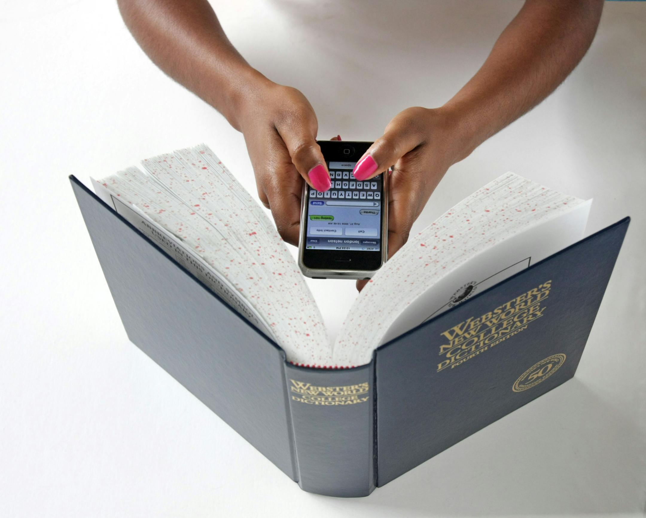 photo iluustration accompanies variety story on text in class etiquette