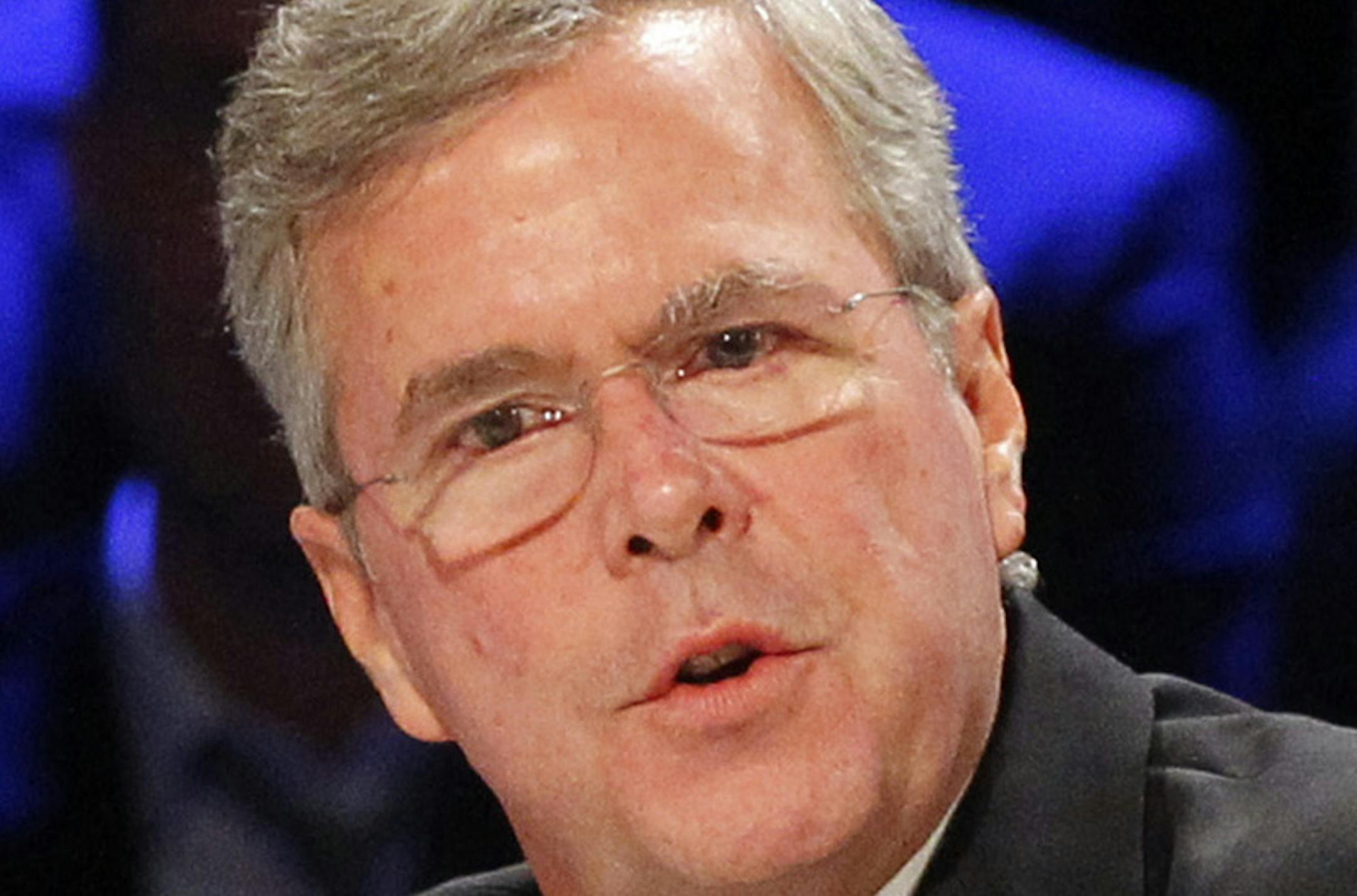 Republican presidential candidate Governor Jeb Bush speaks at the North Texas Presidential Forum at Prestonwood Baptist Church Sunday, Oct. 18, 2015 in Plano, Texas. (Richard W. Rodriguez/Fort Worth Star-Telegram/TNS)