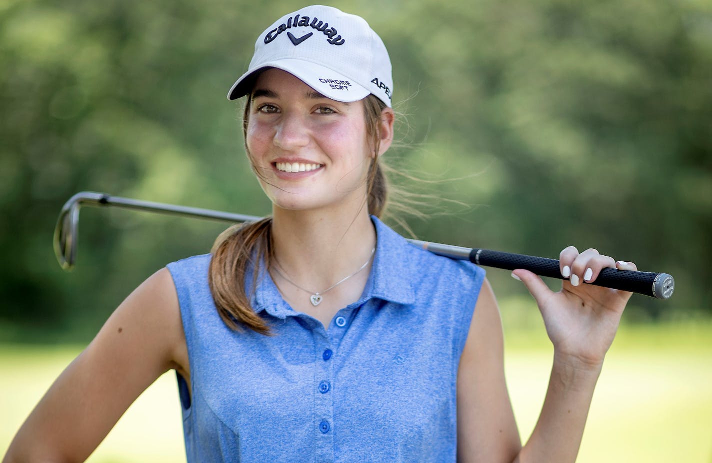 The Star Tribune Metro Girls Golfer of the Year Kathryn VanArragon of Blaine is photographed at Bunker Hills Golf Club, in Coon Rapids, Minn., on Friday, June 24, 2022. ] Elizabeth Flores • liz.flores@startribune.com ORG XMIT: MIN2206241534470052