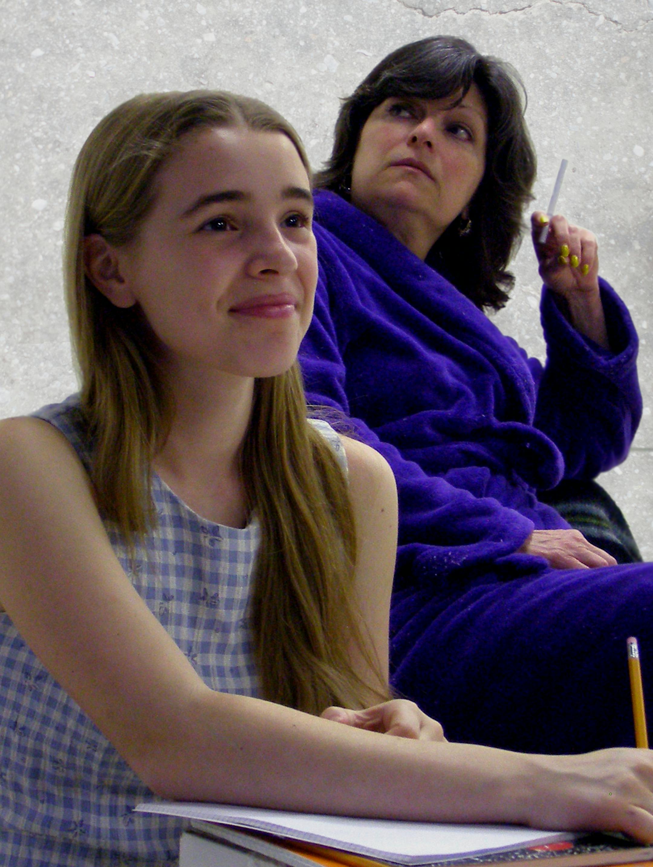 Caledonia Wilson, foreground, and Jodi Kellogg in &#x201a;&#xc4;&#xfa;The Effect of Gamma Rays on Man in the Moon Marigolds&#x201a;&#xc4;&#xf9; at Gremlin Theatre/photo by Sarah Bauer.