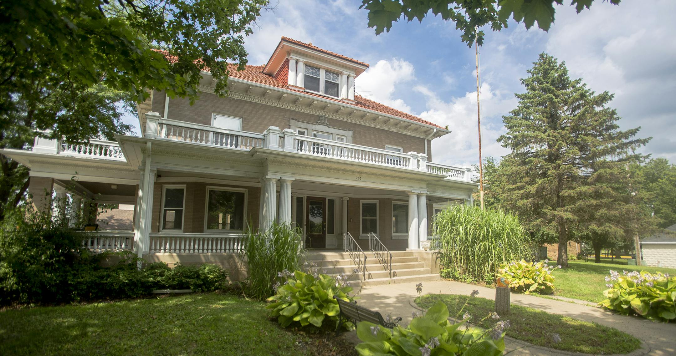 The historic Klein Mansion, located at 205 E. Fourth Street is back on the market. The house was built by Chaska brick-maker C.P. Klein in 1911. ] Timothy Nwachukwu • timothy.nwachukwu@startribune.com Klein Mansion owners Nick and Ann Johnson give a tour of the historic home on Monday, August 1, 2016 in Chaska. The mansion, built in 1911 by brickmaking businessman Charles Klein, is now listed for sale.
