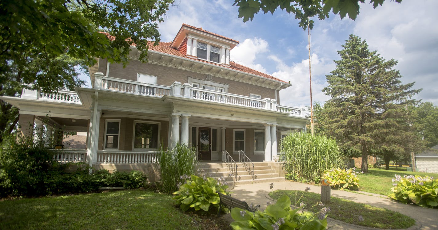 The historic Klein Mansion, located at 205 E. Fourth Street is back on the market. The house was built by Chaska brick-maker C.P. Klein in 1911. ] Timothy Nwachukwu &#x2022; timothy.nwachukwu@startribune.com Klein Mansion owners Nick and Ann Johnson give a tour of the historic home on Monday, August 1, 2016 in Chaska. The mansion, built in 1911 by brickmaking businessman Charles Klein, is now listed for sale.