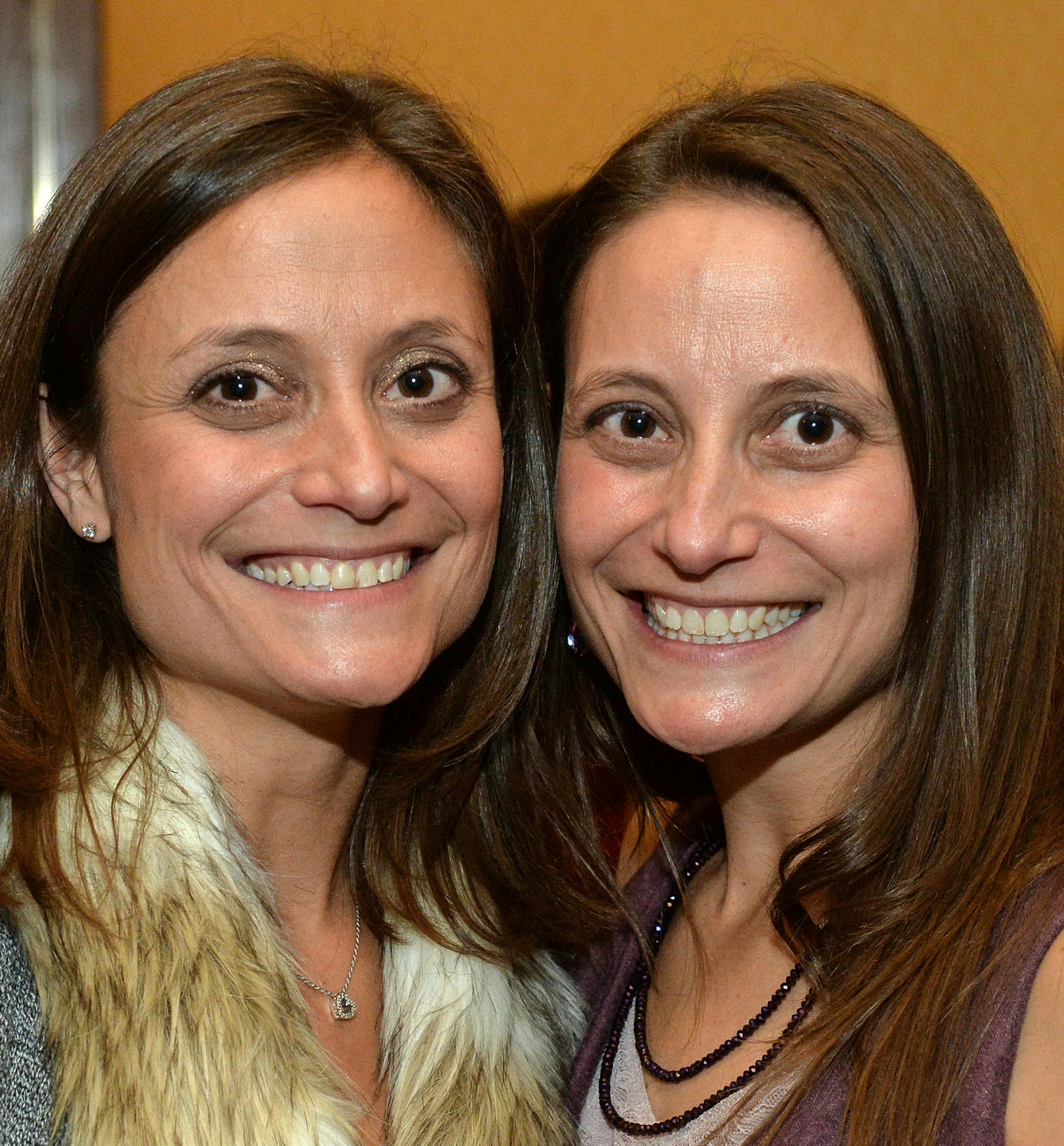 From left, twin sisters, Sandy Sondell and Lisa Aronauer. ] (SPECIAL TO THE STAR TRIBUNE/BRE McGEE) **Snady Sondell (left), Lisa Aronauer (right)