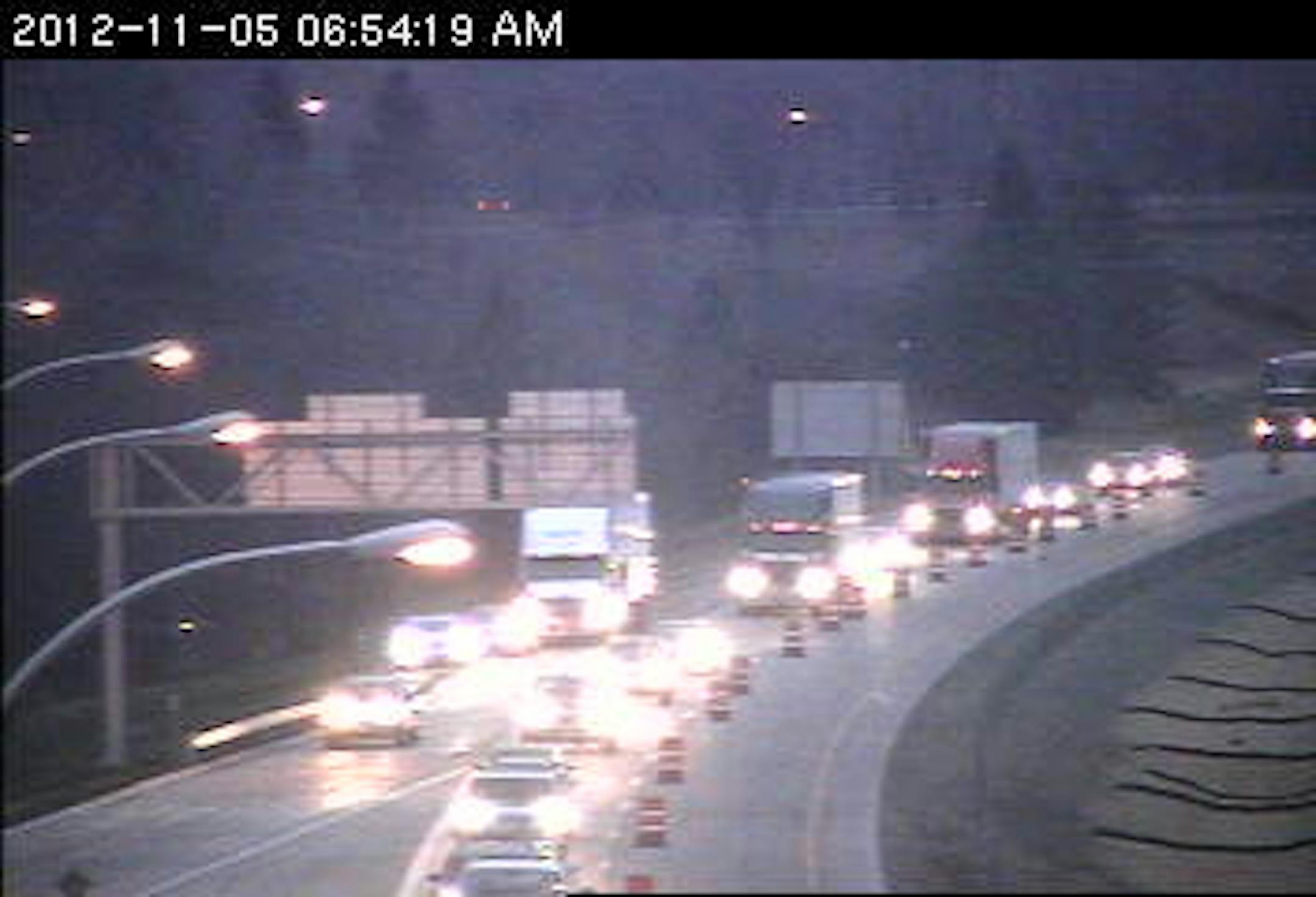 Crash on westbound 694 at White Bear Avenue.