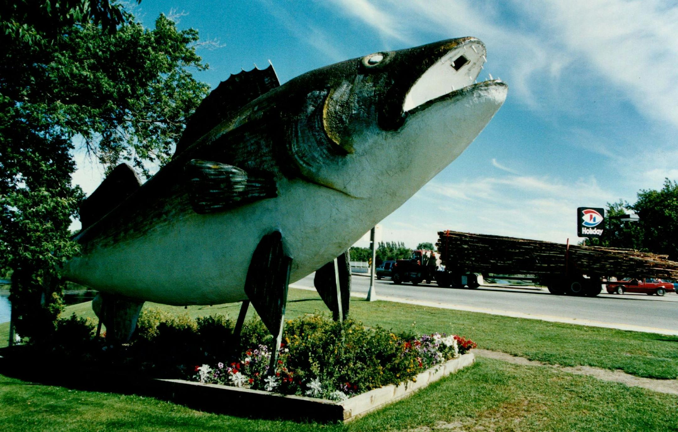 "Willie Walleye" greets visitors to Baudette, Minn. ORG XMIT: MIN2015042813091883