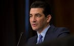 FILE &#xf3; Dr. Scott Gottlieb, the Trump administration&#xed;s pick to lead the Food and Drug Administration, at a hearing in Washington, April 5, 20
