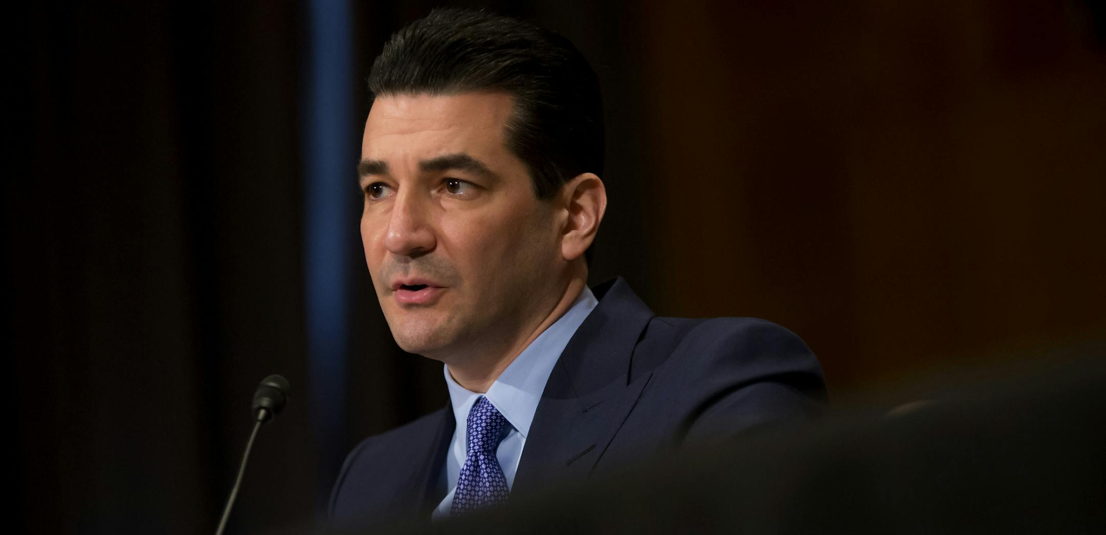 FILE &#xf3; Dr. Scott Gottlieb, the Trump administration&#xed;s pick to lead the Food and Drug Administration, at a hearing in Washington, April 5, 2017. Warning that teenage use of electronic cigarettes has reached &#xec;an epidemic proportion,&#xee; the Food and Drug Administration in September 2018 gave Juul Labs and four other makers of popular vaping devices 60 days to prove they can keep them away from minors. If they fail, the agency said, it may take the flavored products off the market.