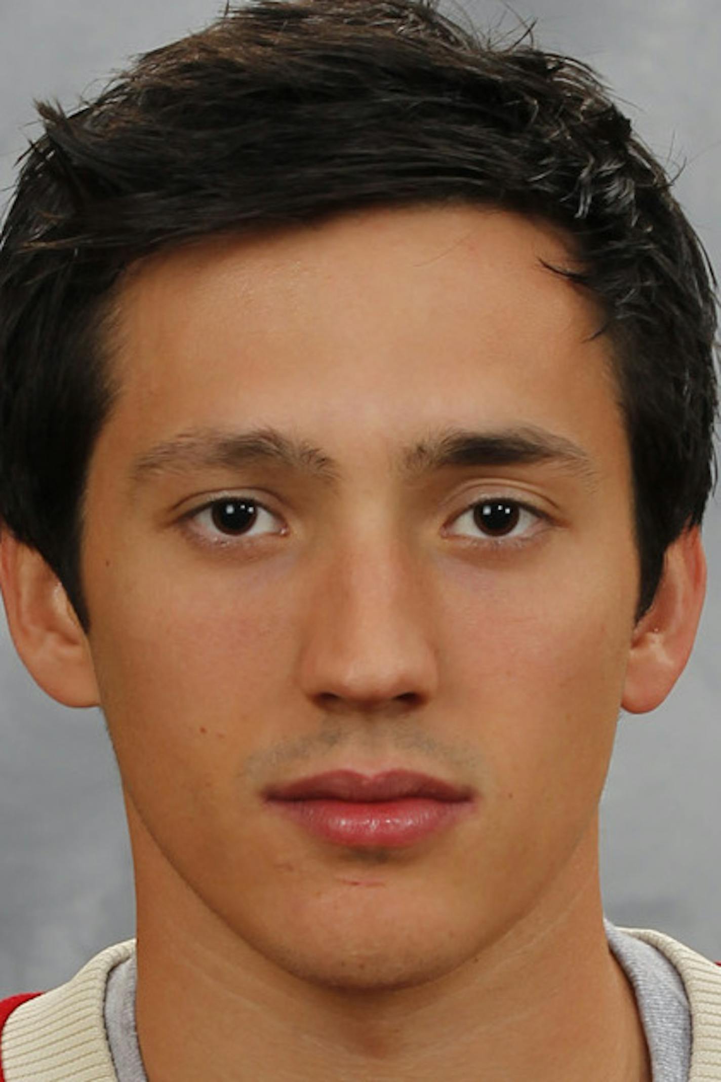 ST. PAUL, MN &#x201a;&#xc4;&#xec; SEPTEMBER 11: Jared Spurgeon of the Minnesota Wild poses for his official headshot for the 2013-2014 season on September 11, 2013 at the Xcel Energy Center in Saint Paul, Minnesota. (Photo by Andy King/NHLI via Getty Images) *** Local Caption *** Jared Spurgeon ORG XMIT: 177614294