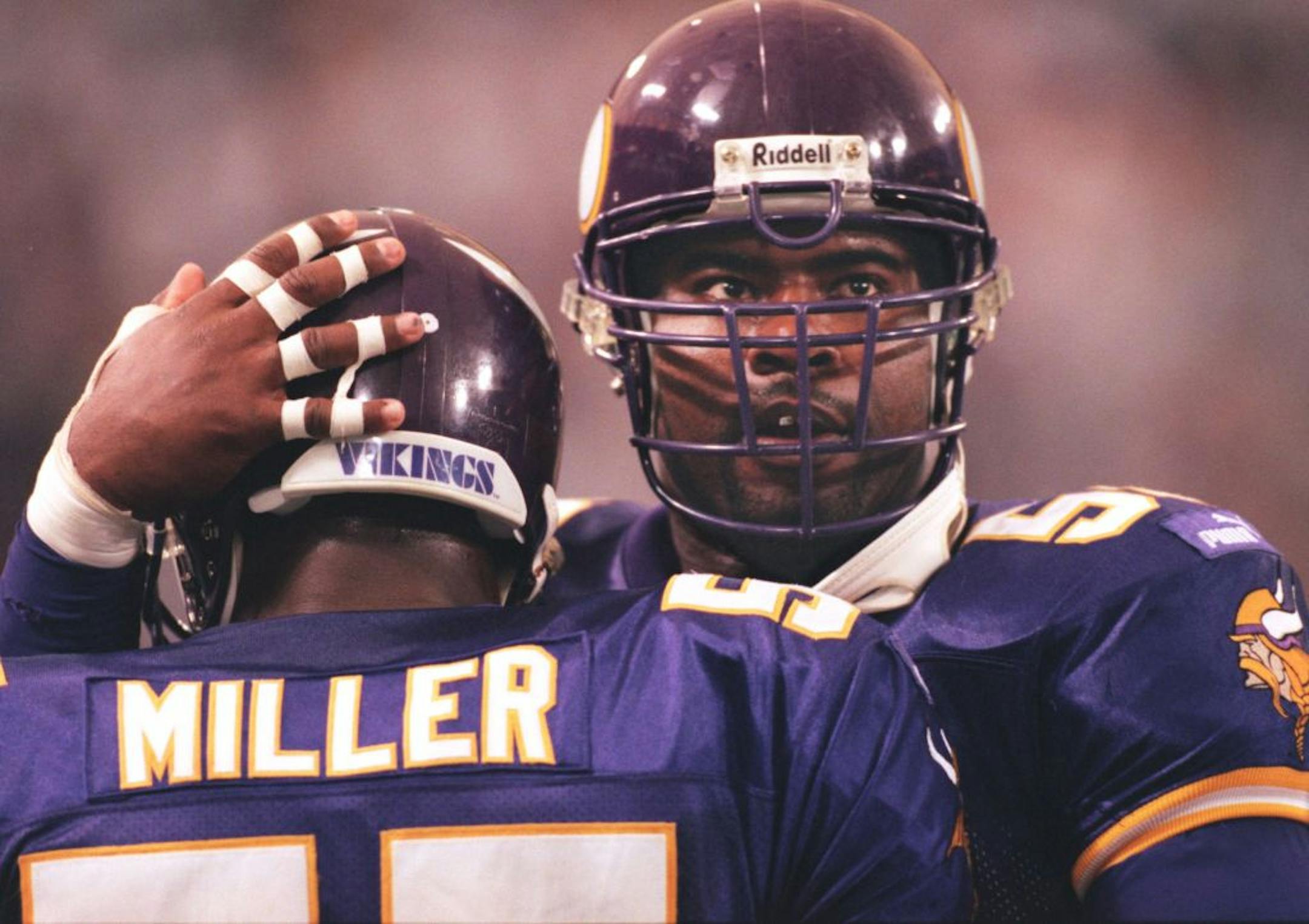 Former Vikings defensive end Chris Doleman (right) will be enshrined in the Pro Football Hall of Fame on Saturday.