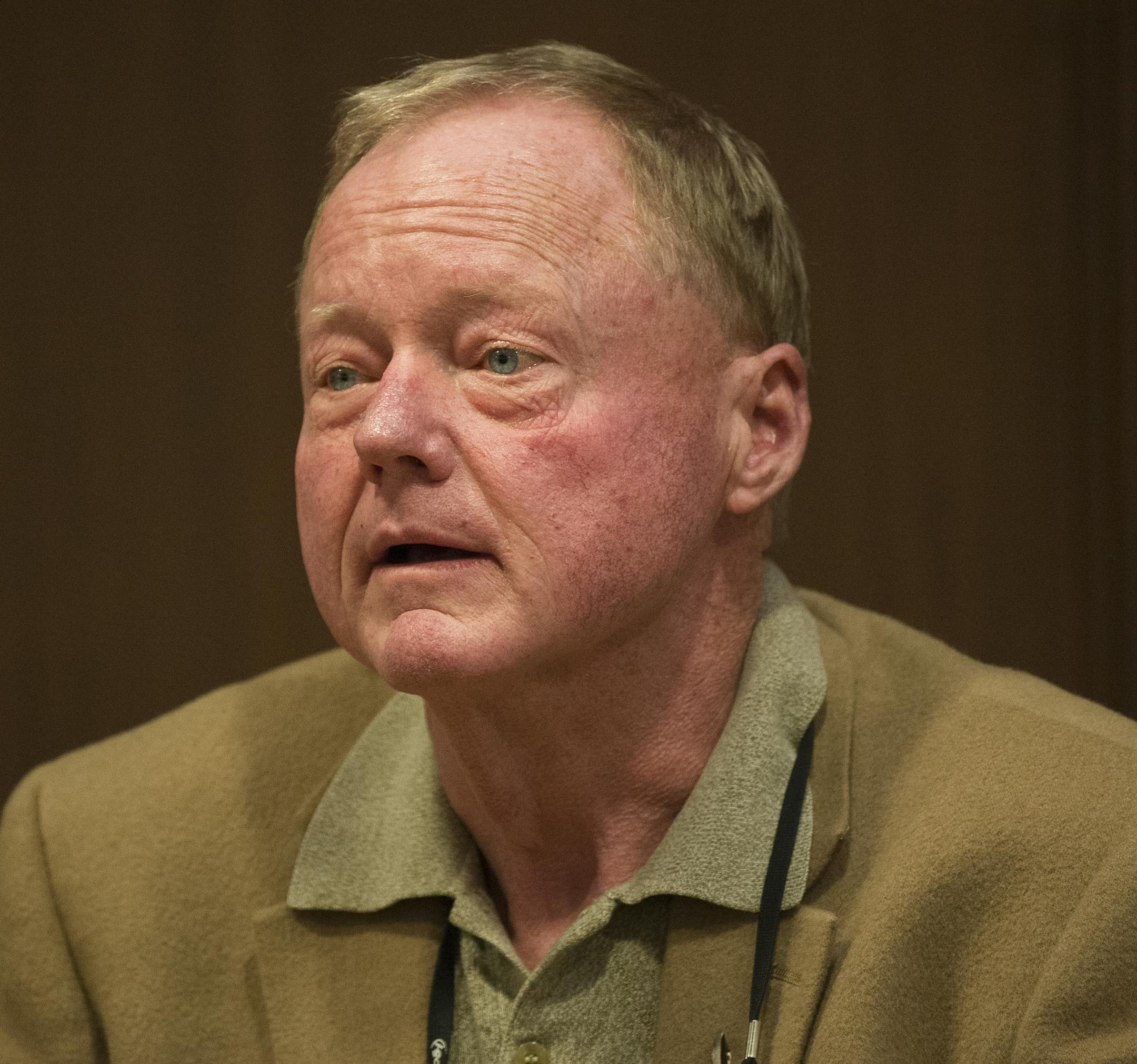 Rep. David Dill speaks during Tuesday night's Iron Range Resources and Rehabilitation Board meeting. ] (Aaron Lavinsky | StarTribune) The Eveleth-based IRRRB state agency holds its monthly board meeting in the state office building at the capitol on Tuesday, Feb. 10, 2015 in St. Paul. ORG XMIT: MIN1502102136514684