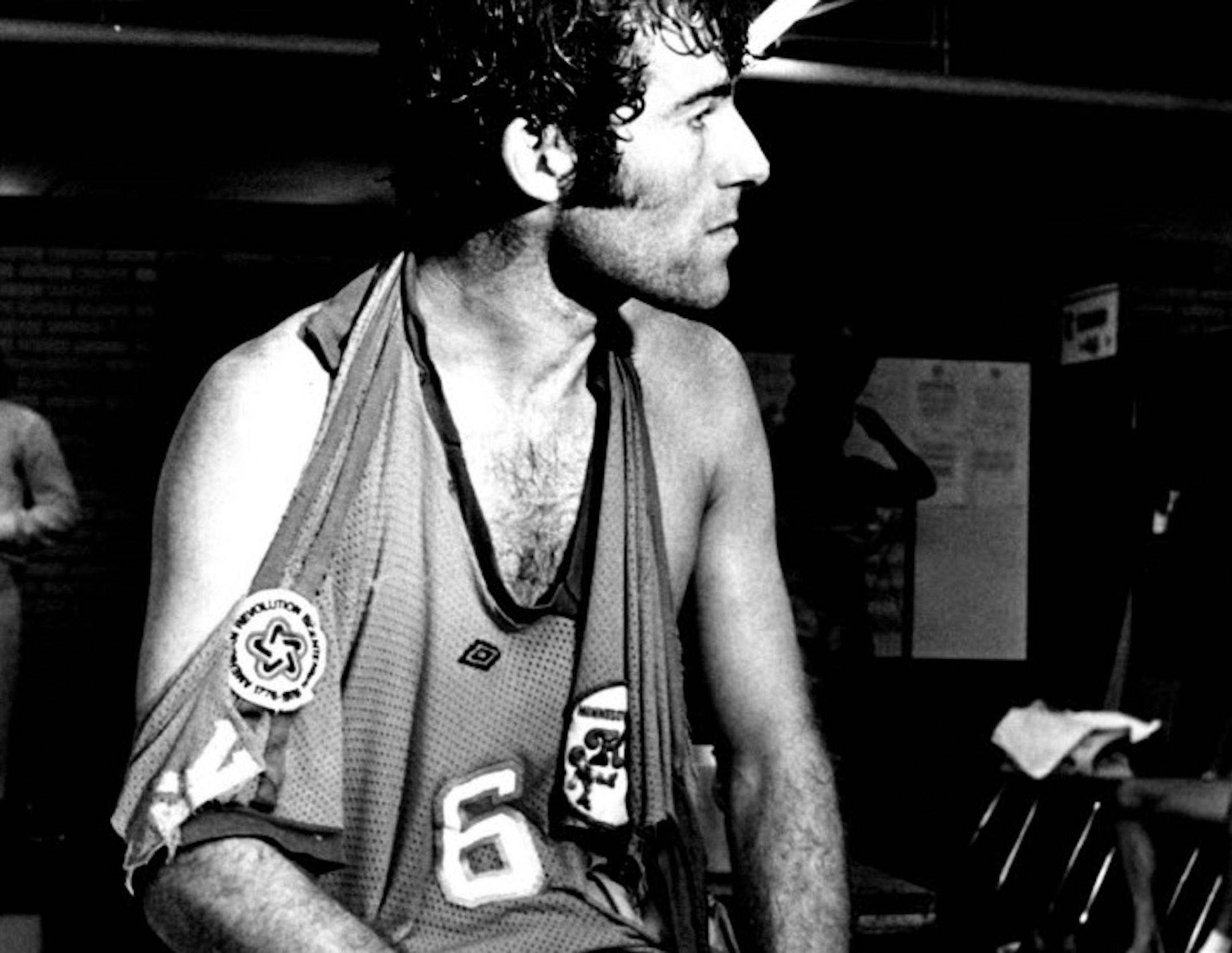 Defender Alan Merrick nearly had his uniform torn off by excited spectators after the Kicks defeated San Jose 3-1 in August, 1976.